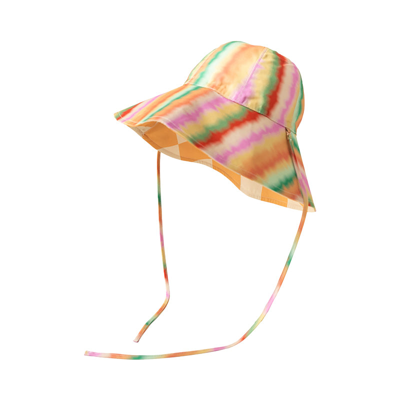 Women’s Reversible Summer Hat - Rainbow One Size Lost Pattern Nyc