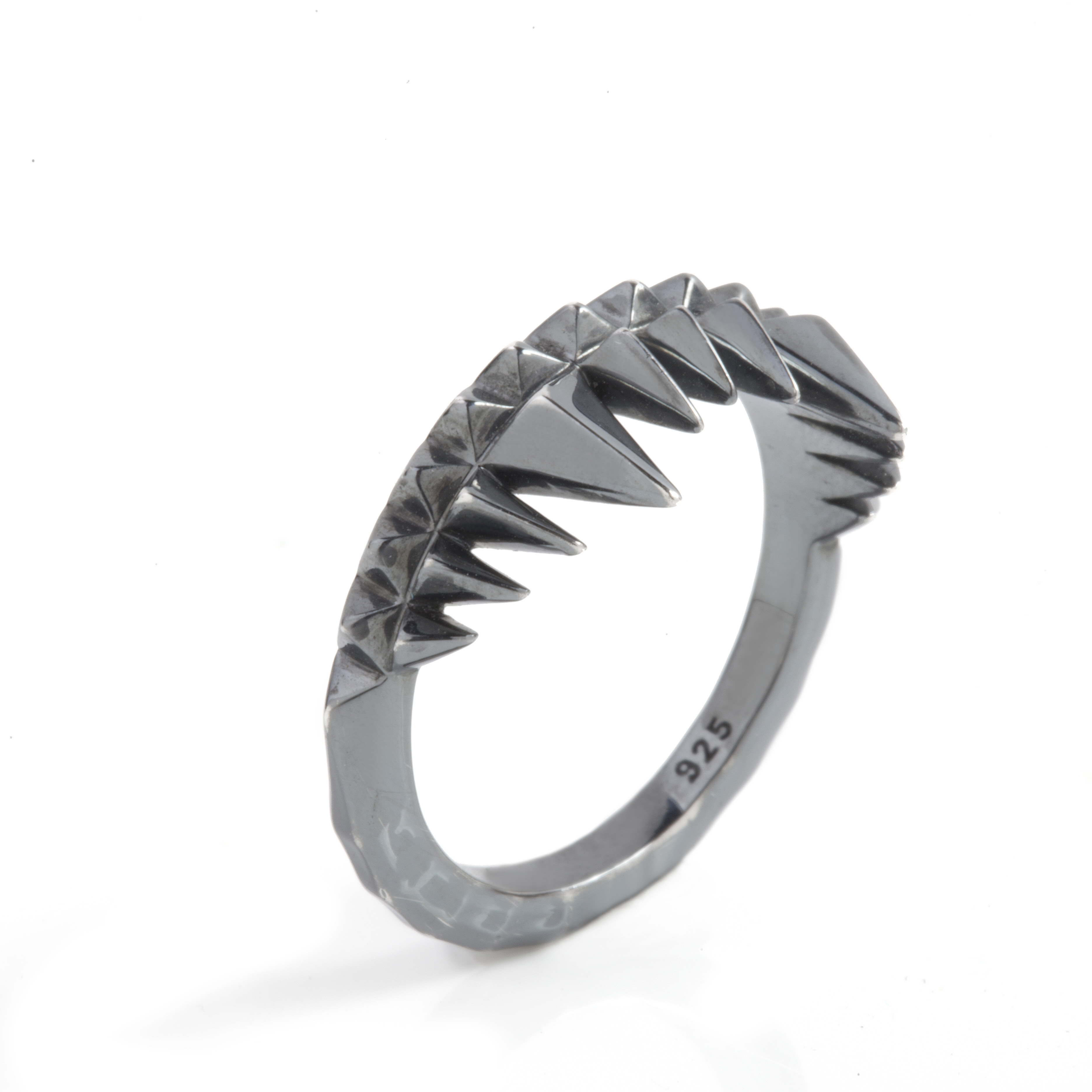 Women’s Crocodile Bite Ring Black Kasun