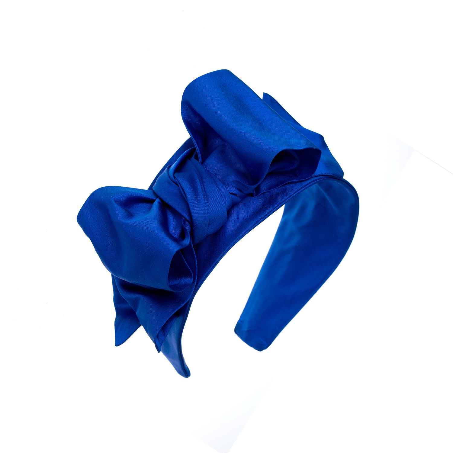 Women’s Catch Me - Blue Silk Bow Headband Sibi Hats