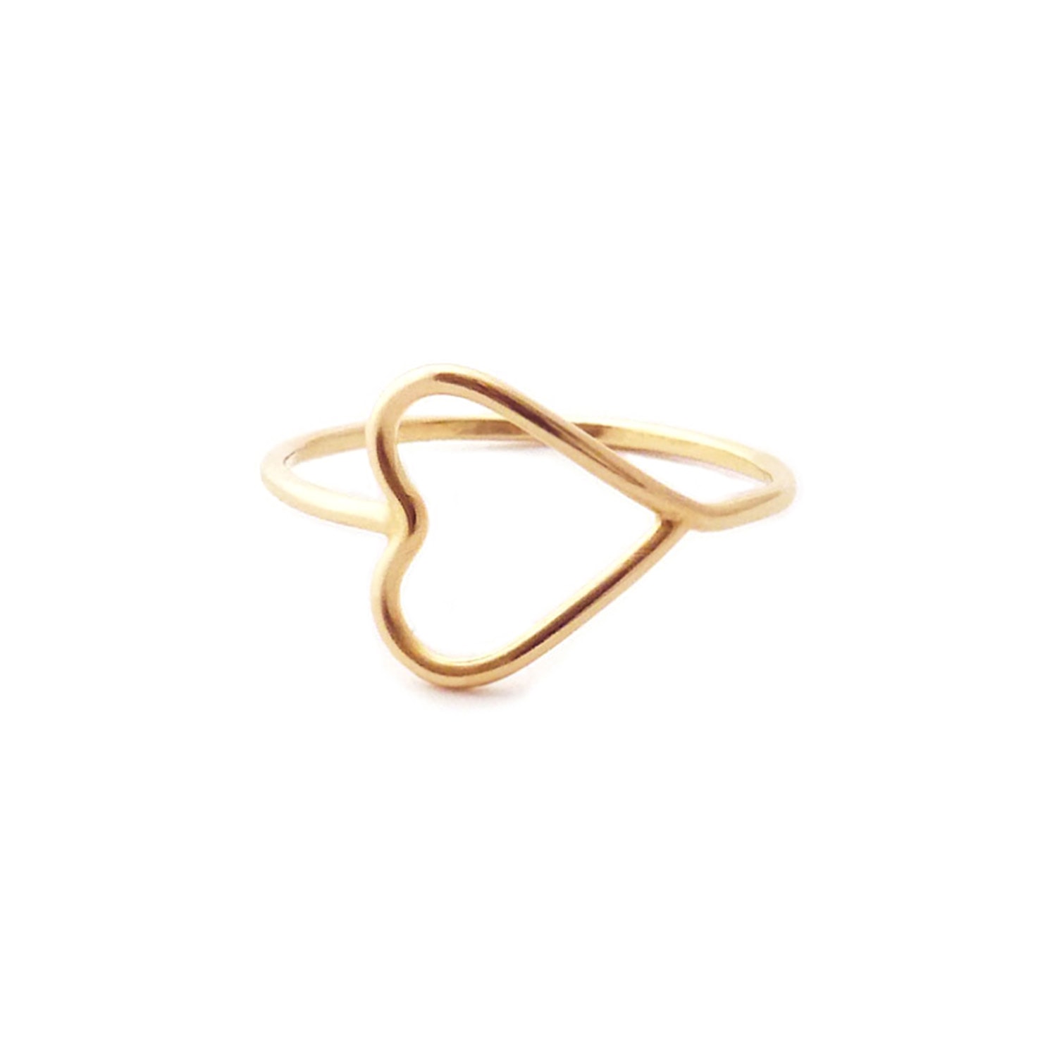 Women’s Gold I Heart You Ring Irina Victoria Jewelry