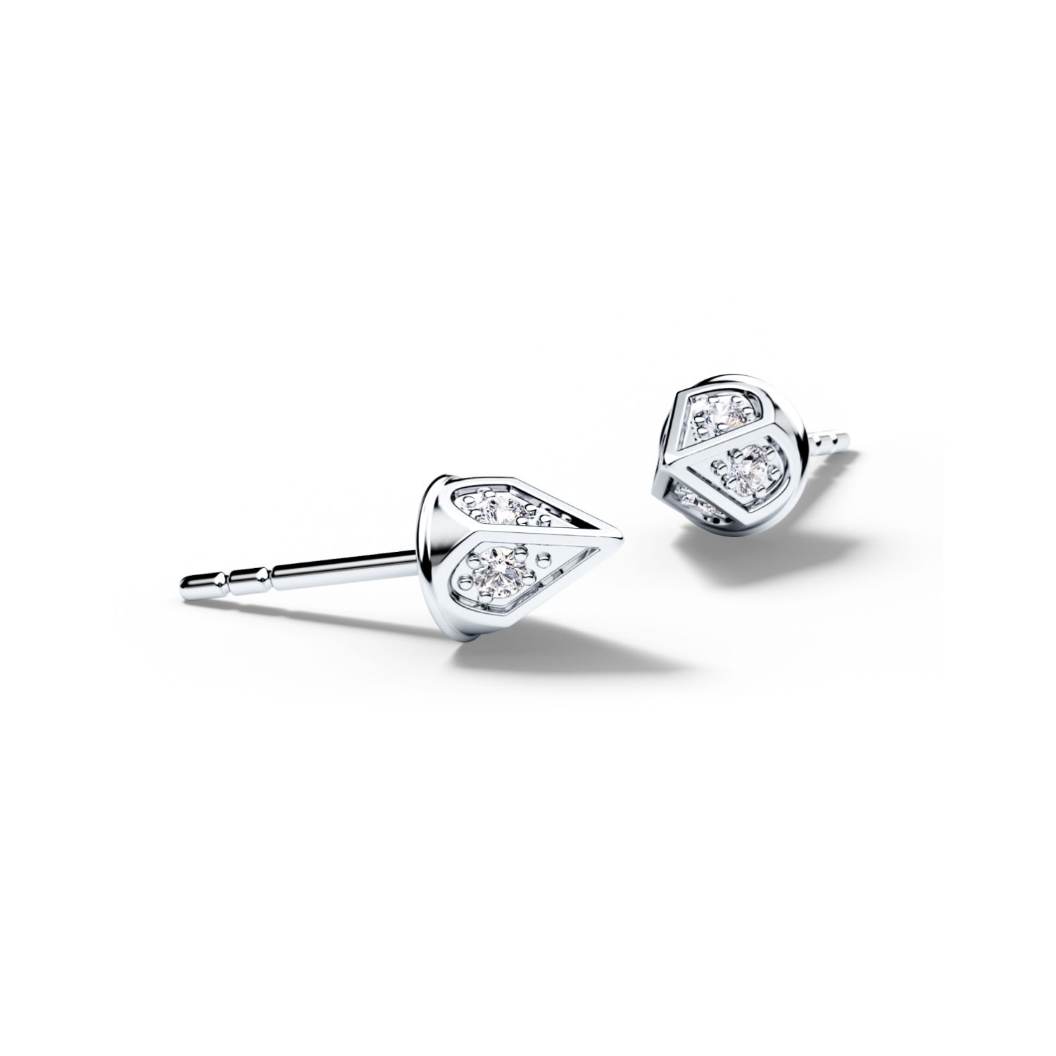 Women’s The Dagger Stud Earrings - Silver Ora Ana