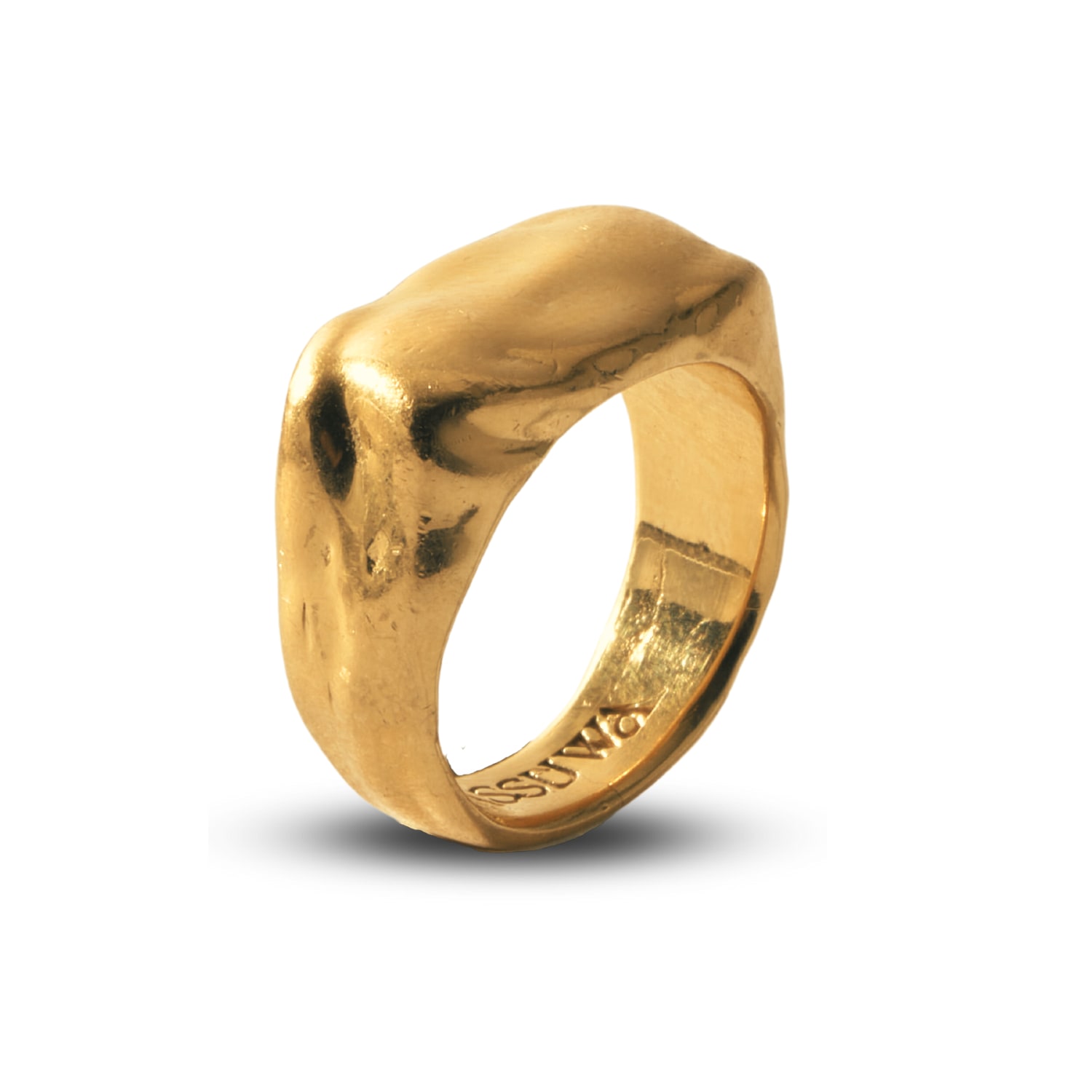 Women’s Echo Chunky Gold Ring Assuwa