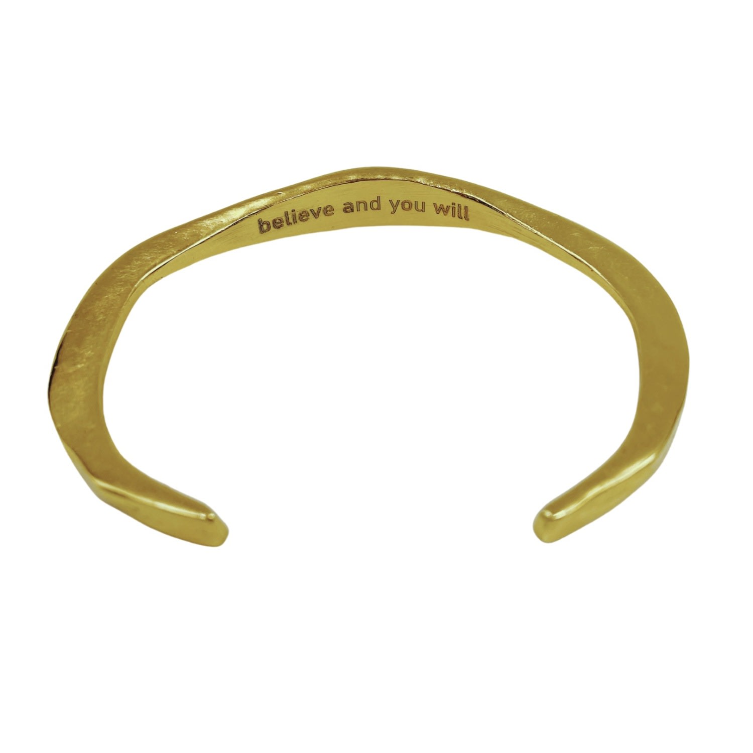 Women’s Gold Cuff - Inscribed Amy Delson Jewelry