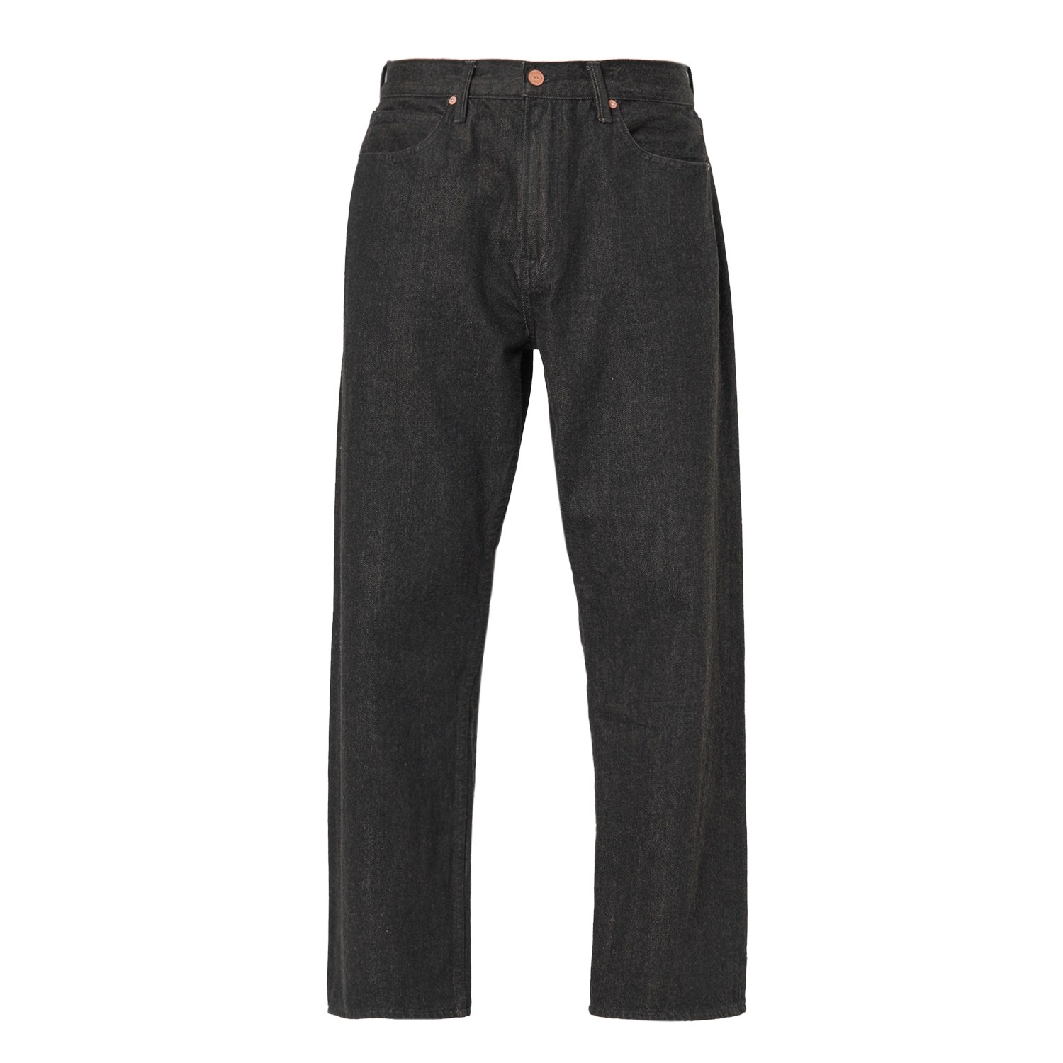 Black Noend Men’s Straight Selvedge Jeans In Death Valley 30" Noend Denim