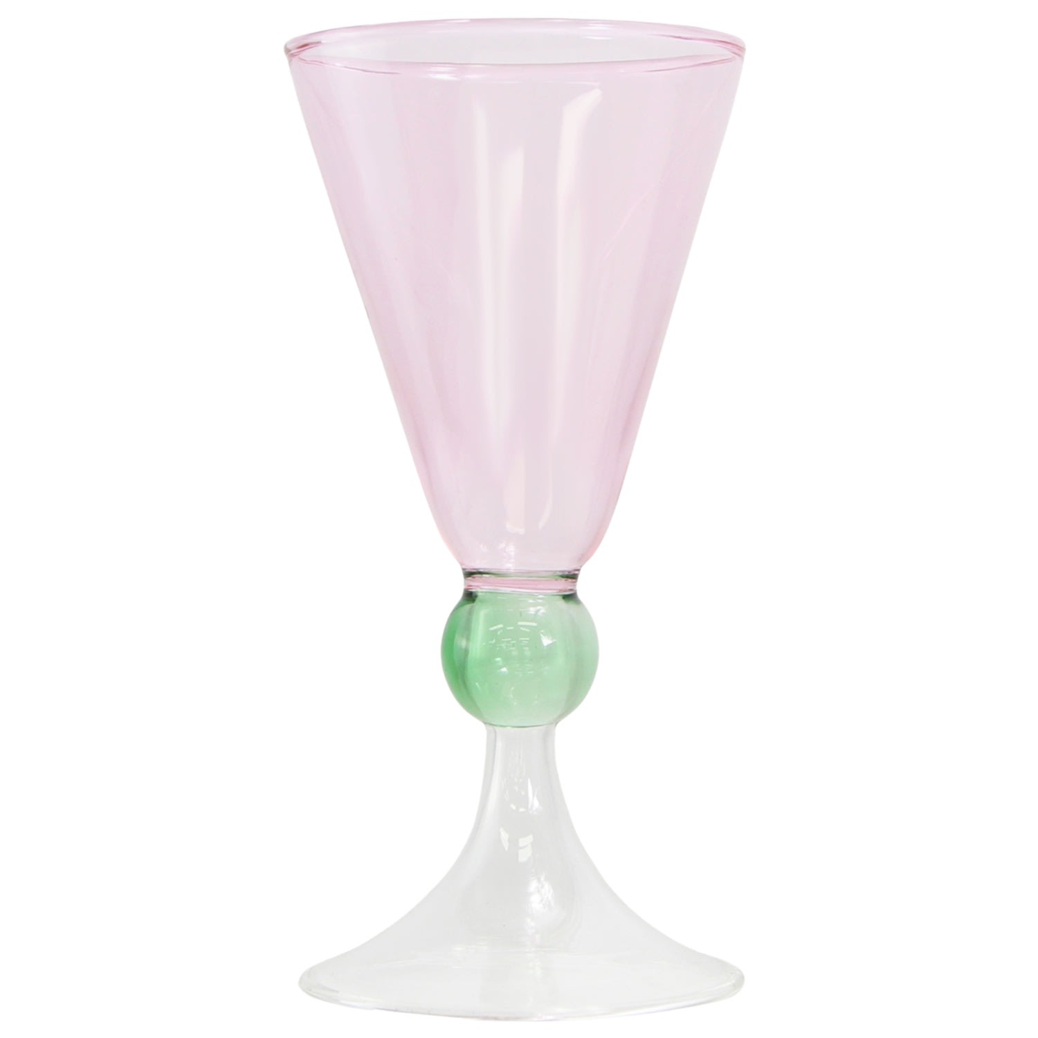 Pink / Purple / Green Gatsby Frosty Glass - Set Of Two Lodore