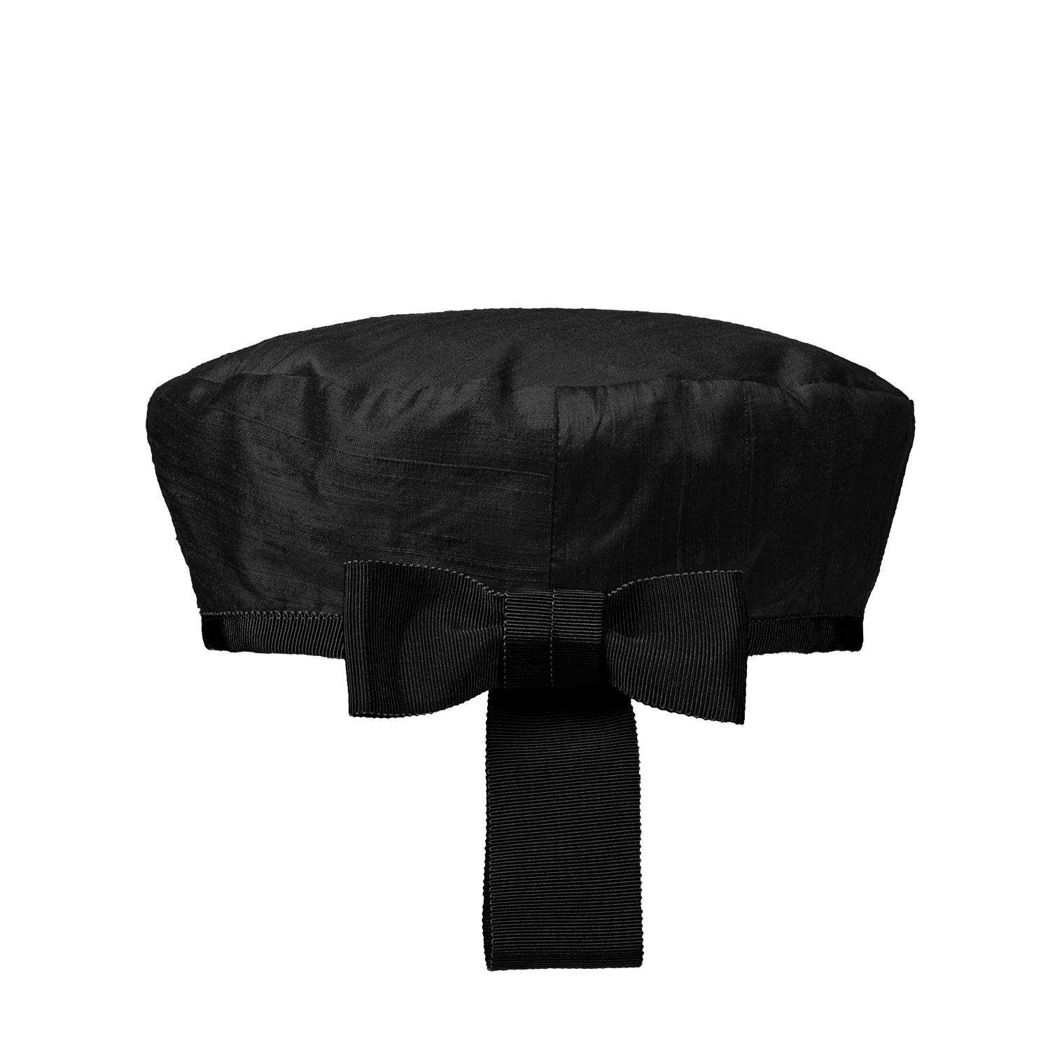 Women’s Catch Me - Black Silk French Beret Hat One Size Sibi Hats