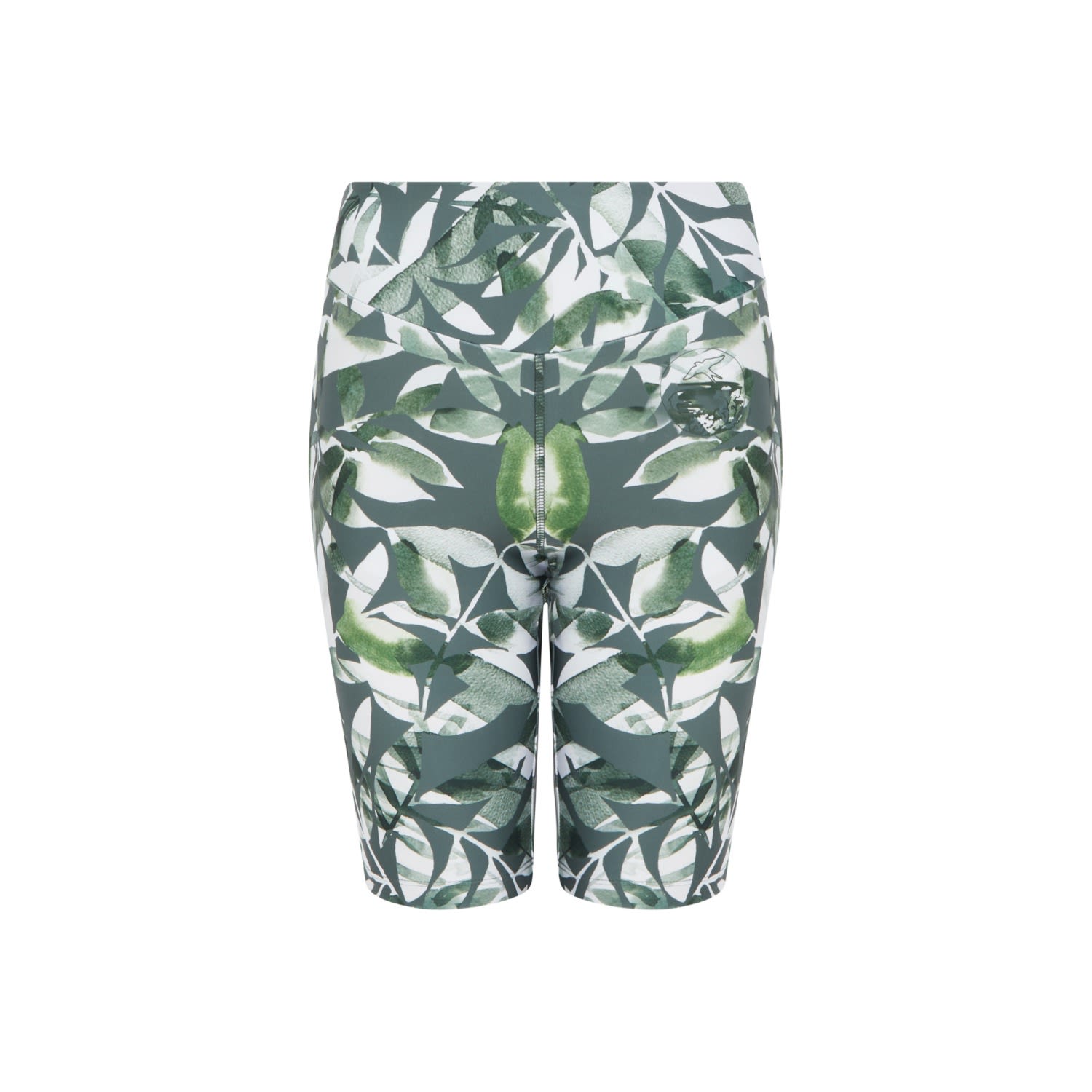 Women’s Arran Performance Cycle Shorts - Leaf Print Extra Large Peachaus