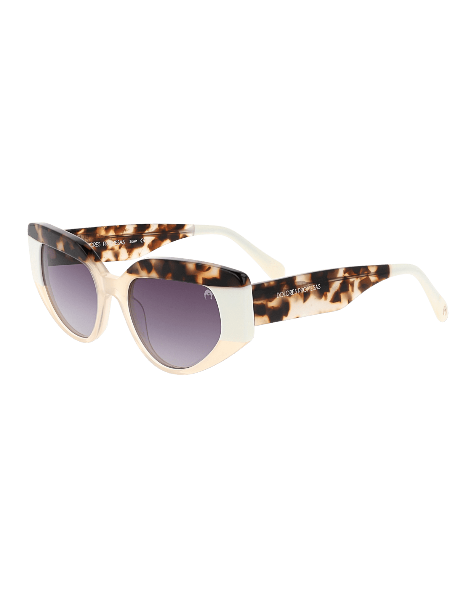 Women’s Black / White Beige, White And Havana Cat Eye Tendency Glasses One Size Dolores Promesas