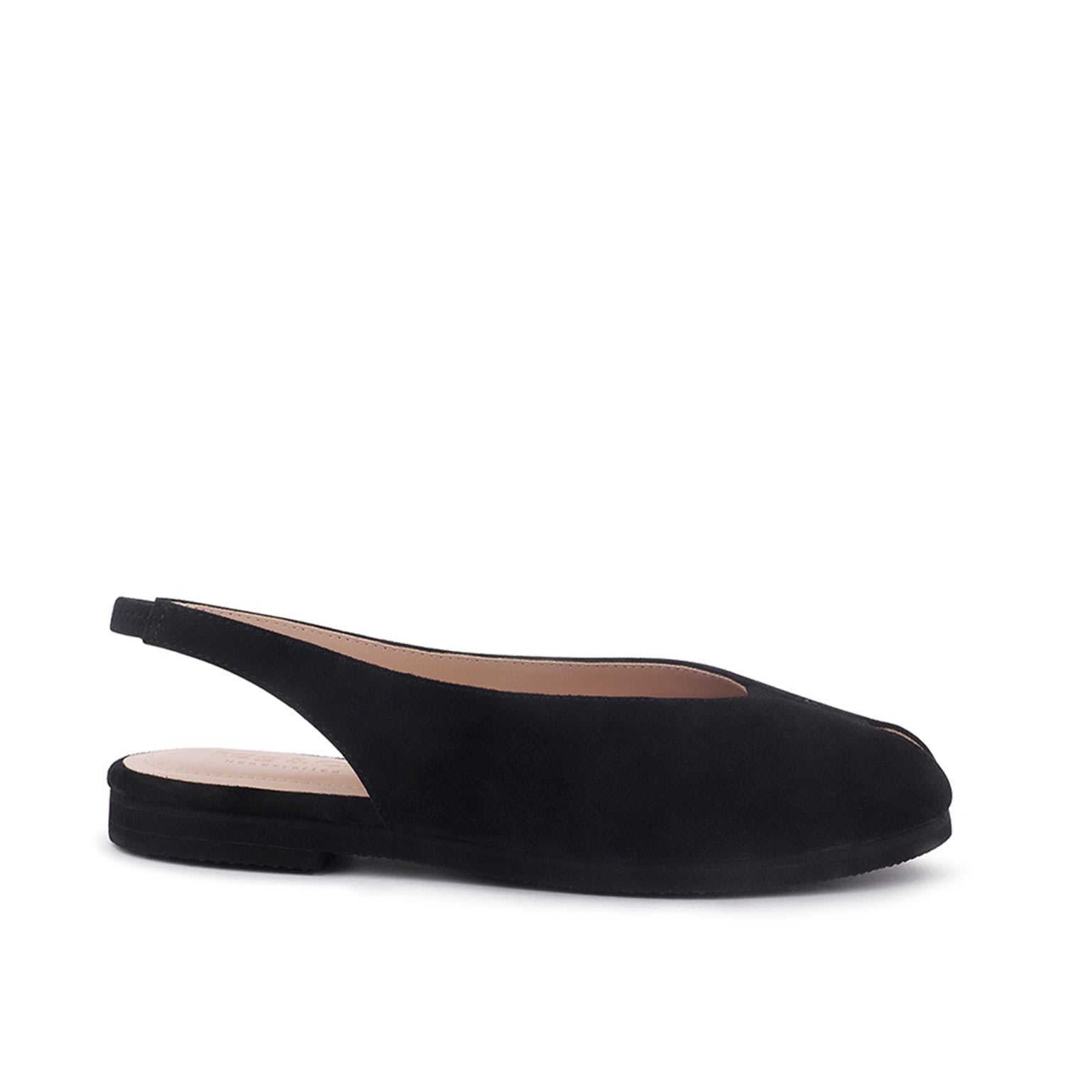 Women’s Gretchen Black Slingback Flat Sandal 3 Uk Rag & Co.