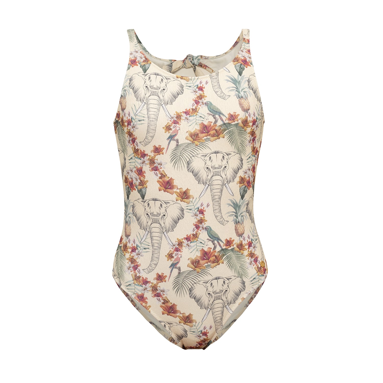 Women’s Neutrals Botswana Athletic Swimsuit With Exclusive Print Medium Carando