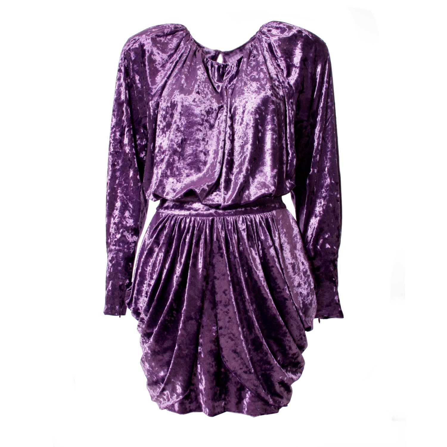 Women’s Pink / Purple Remi Purple Magic Mini Velvet Dress Small Vikiglow