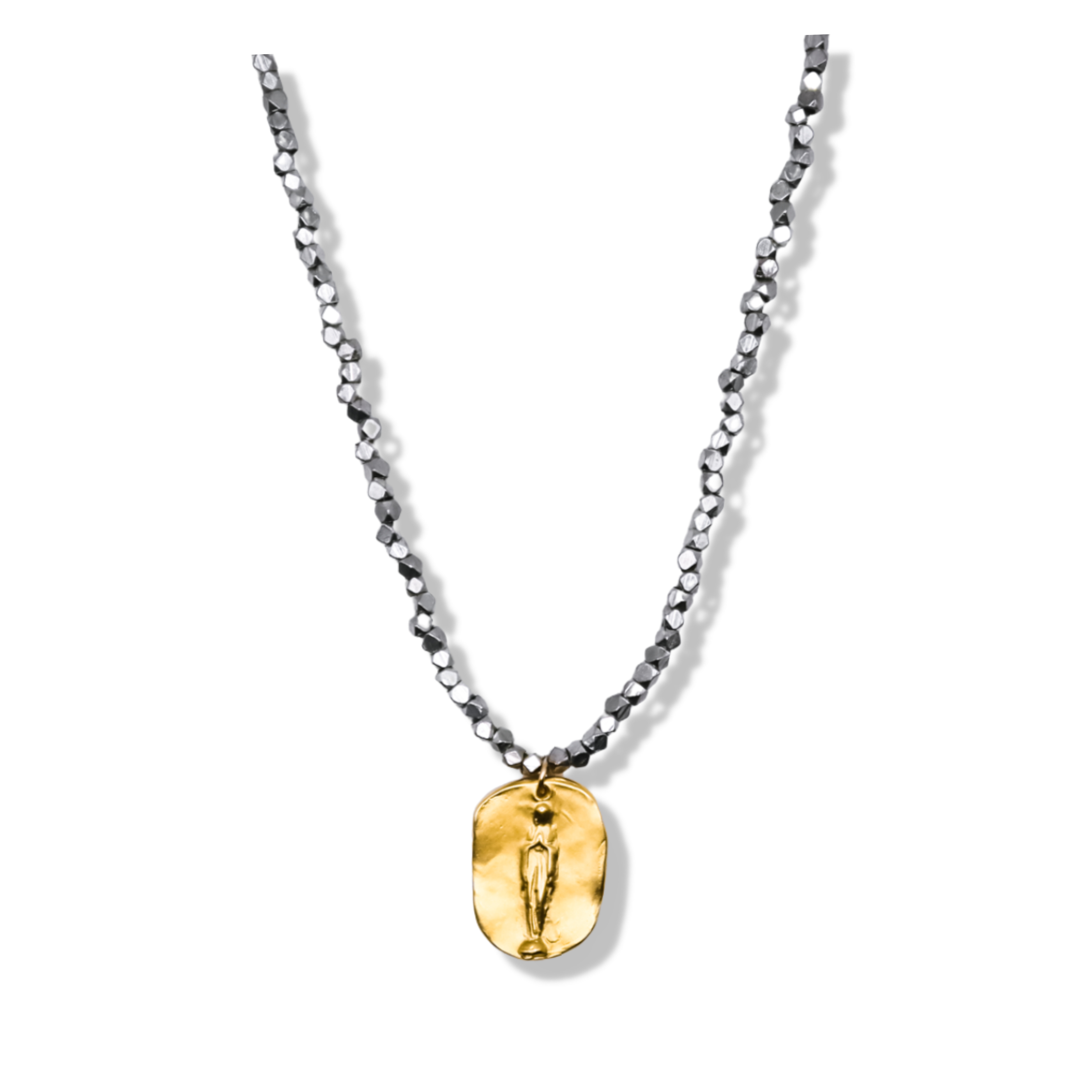 Women’s Gold / Silver Gold Virgin Mary Pendant Necklace Daniela Janette