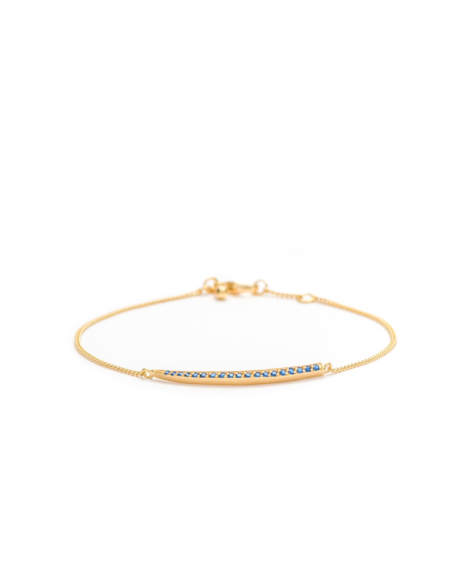 Women’s Blue Crescent Moon Bracelet Sapphire Eloise Jewelry