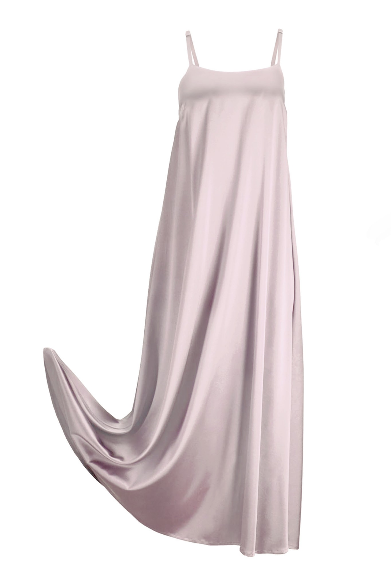 Women’s Rose Gold Floor Length Dress ’Aphrodite’ In Color Moonlight Extra Small Alas Silk Renata Ambrazieje