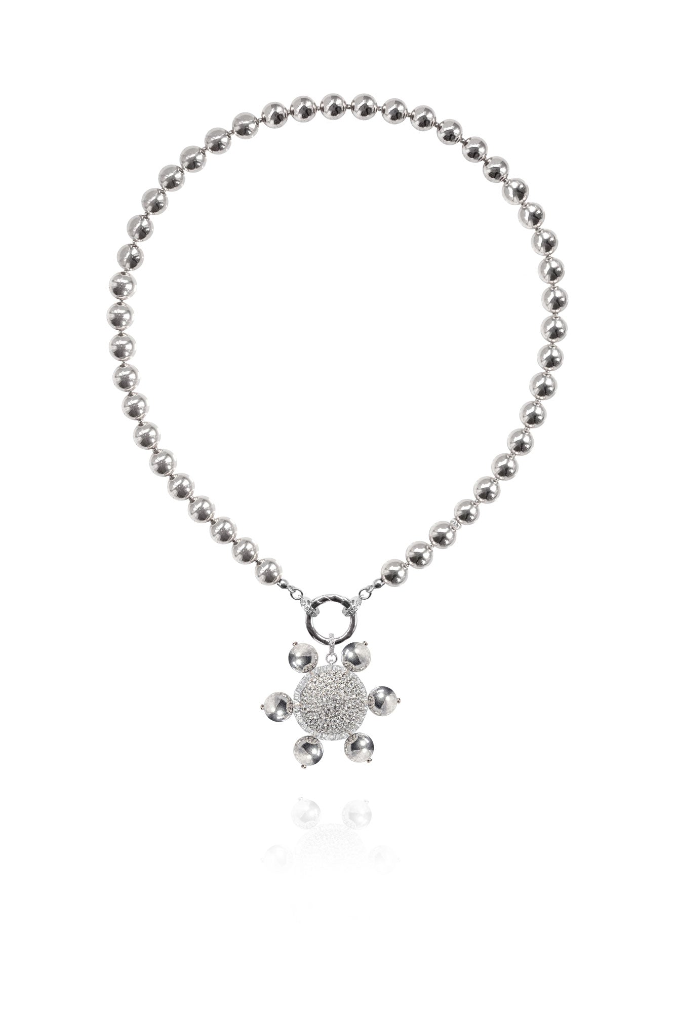Women’s Jolie Necklace In Silver Gloss Saule Label