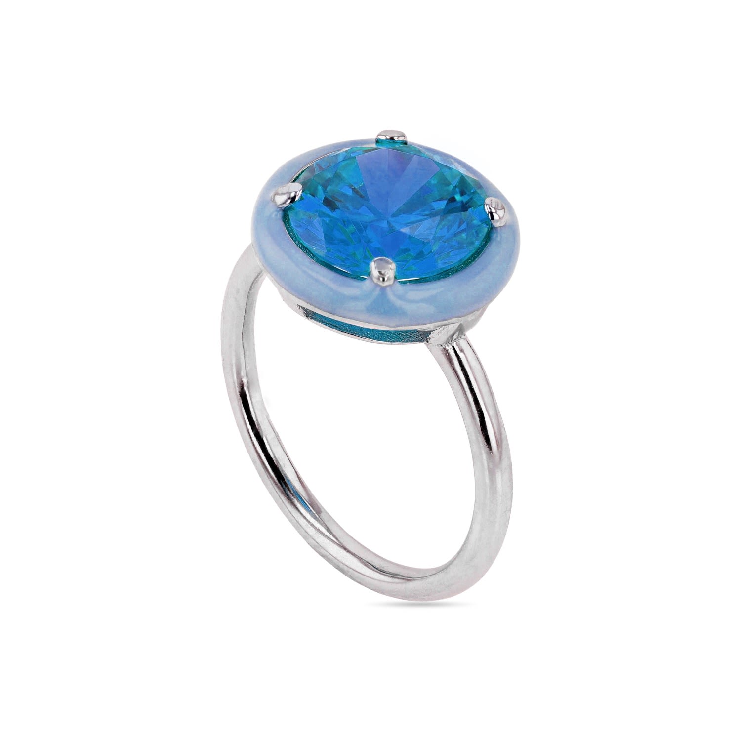 Women’s Miles Enamel Ring - Blue Eljae