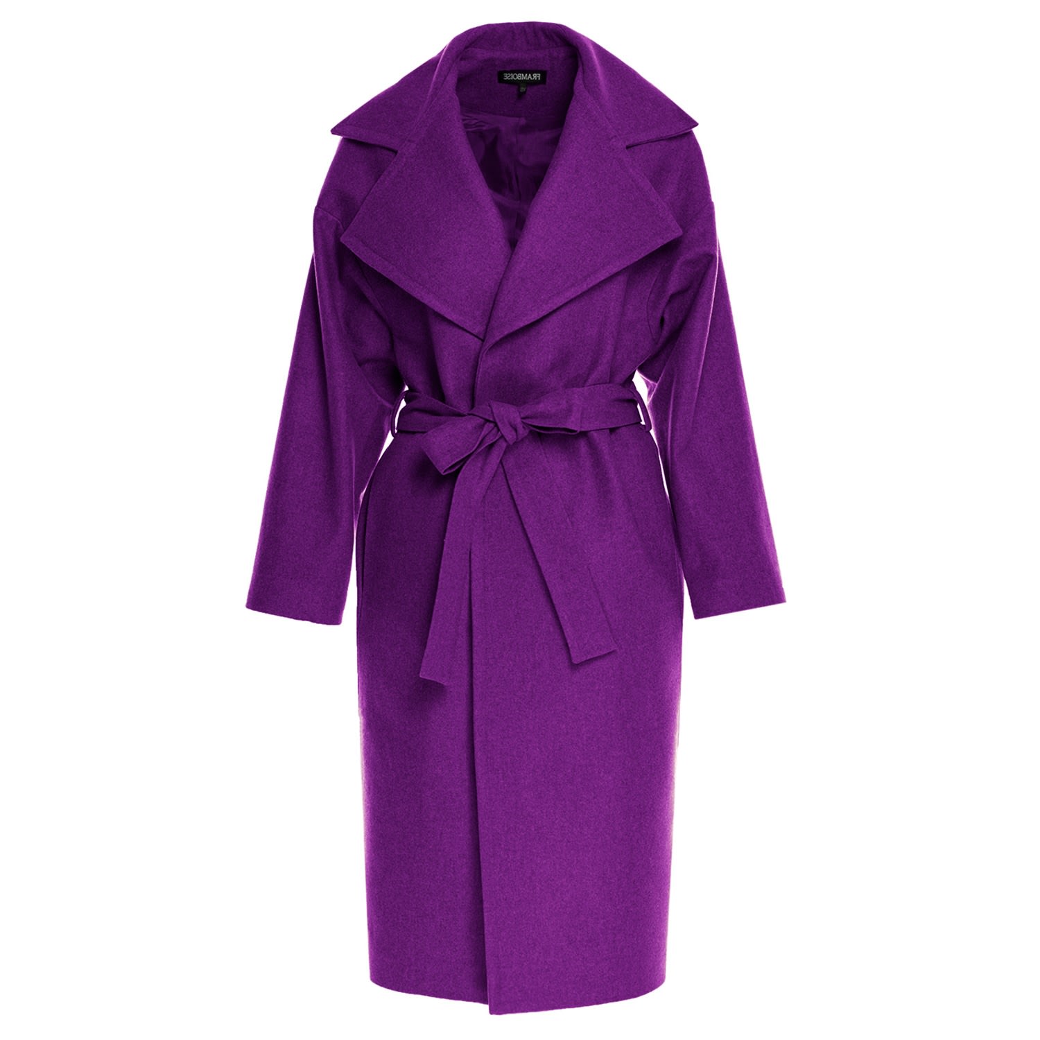 Women’s Pink / Purple Blaze Purple Oversized Wool Coat Medium Framboise
