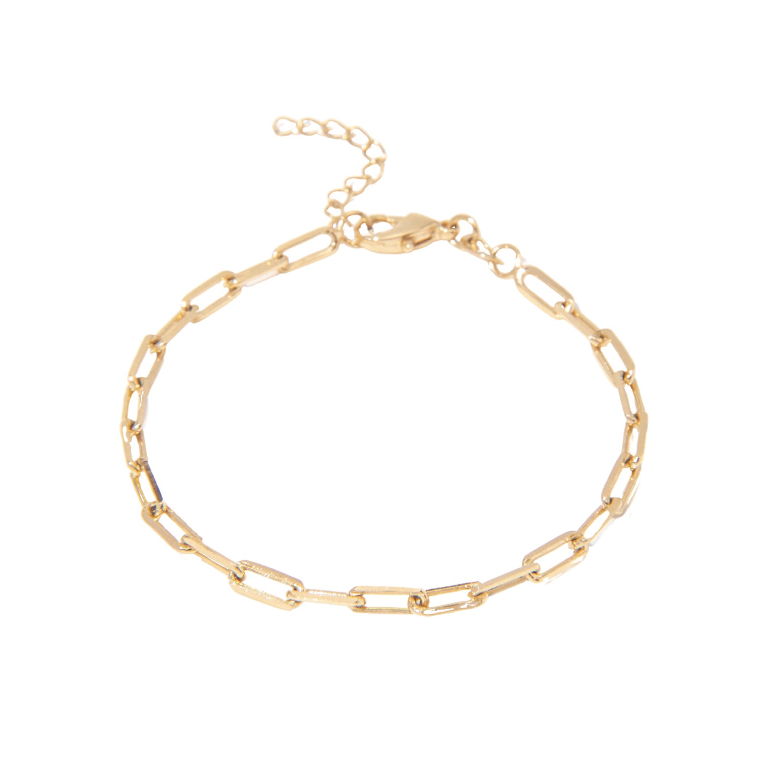 Women’s Gold Filled Paperclip Chain Bracelet The Essential Jewels