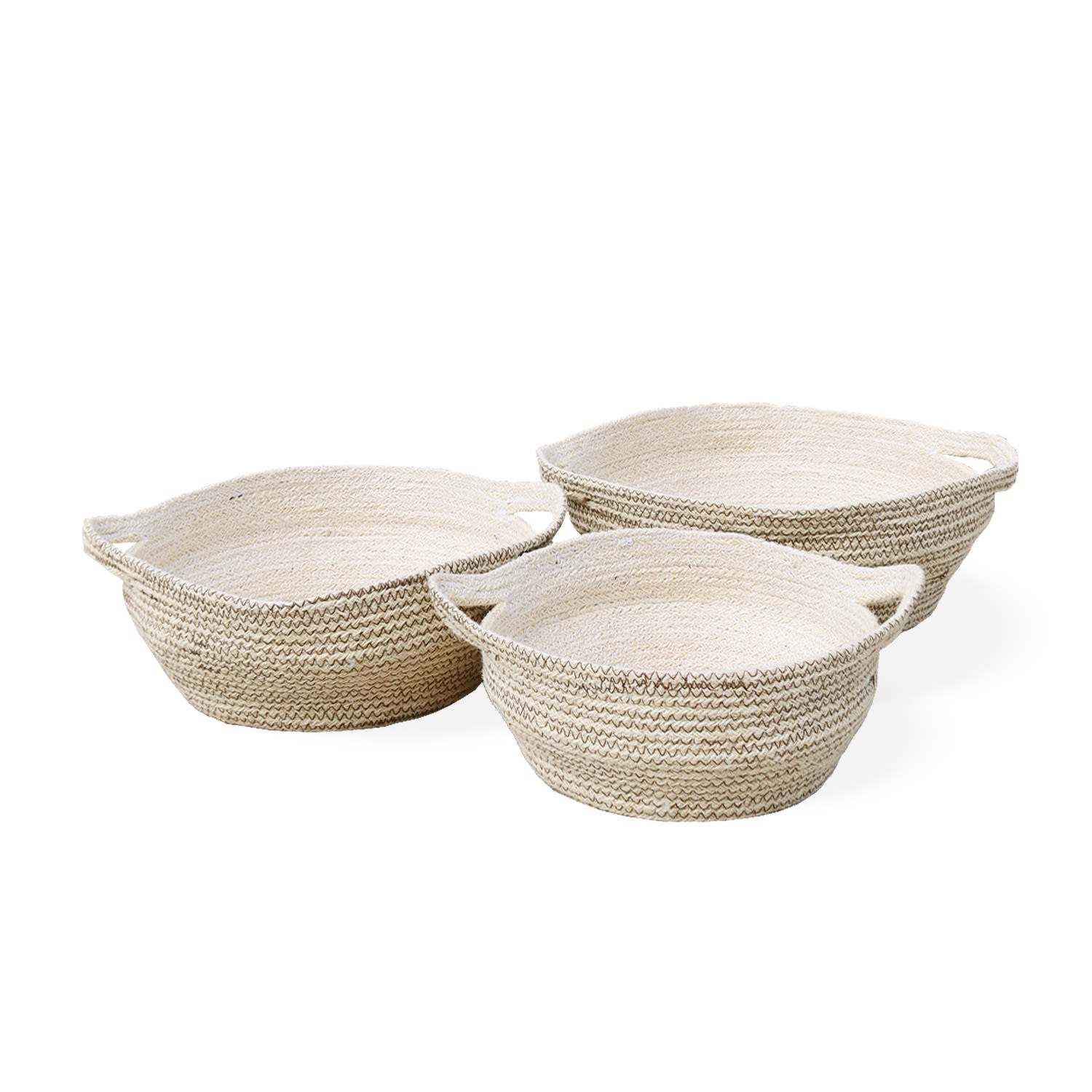 Amari Fruit Bowl In Brown - Set Of 3 Korissa