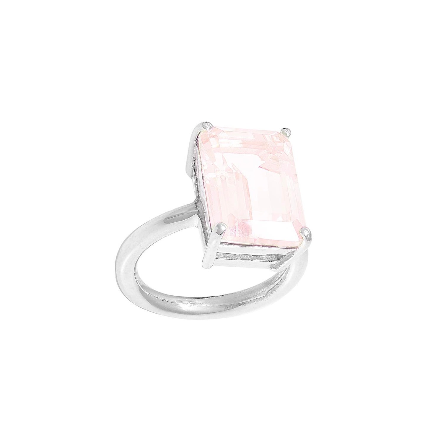 Women’s Pink / Purple Rose Quartz Ring Augustine Jewels