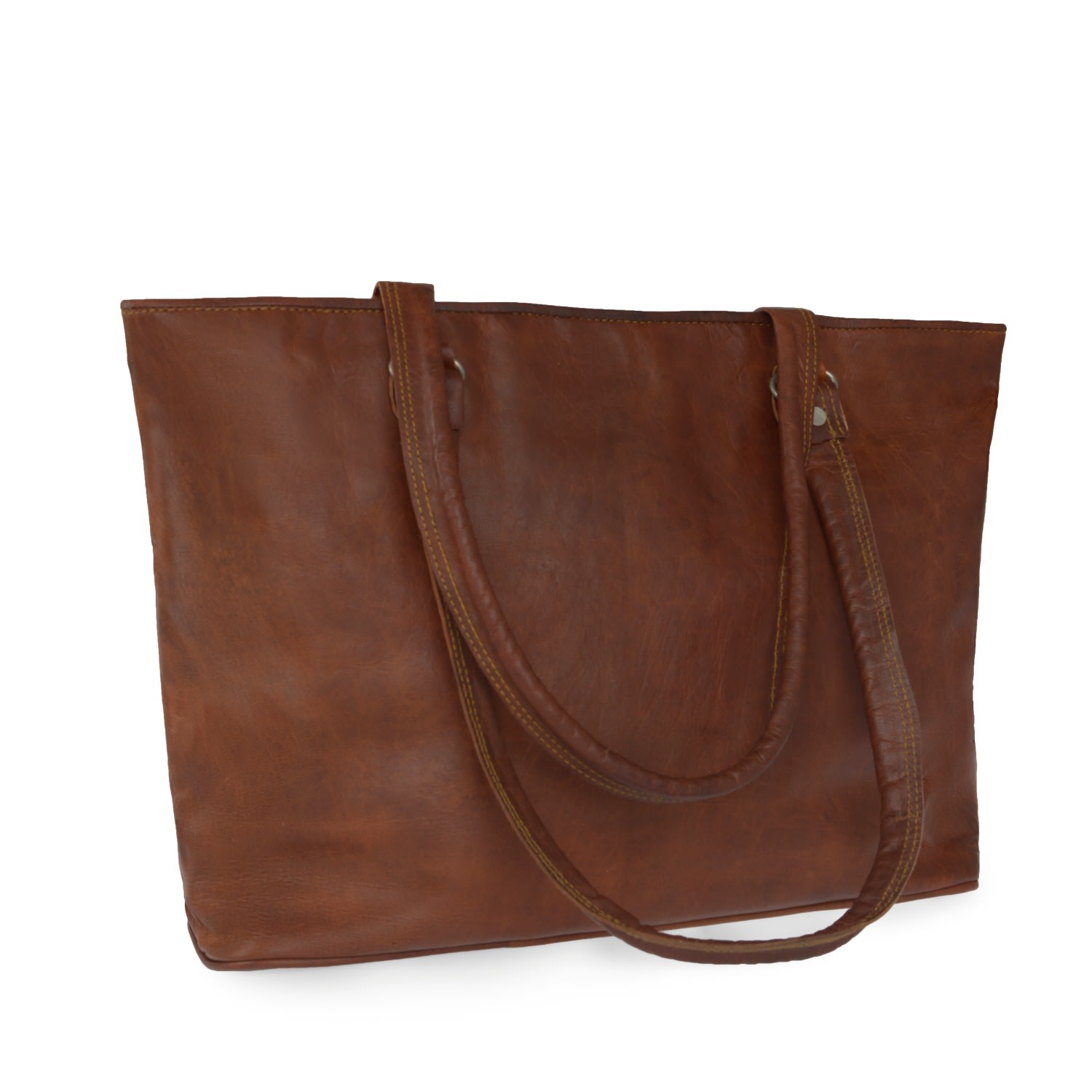 Women’s Brown Vida Vintage Leather Tote Bag Vida Vida
