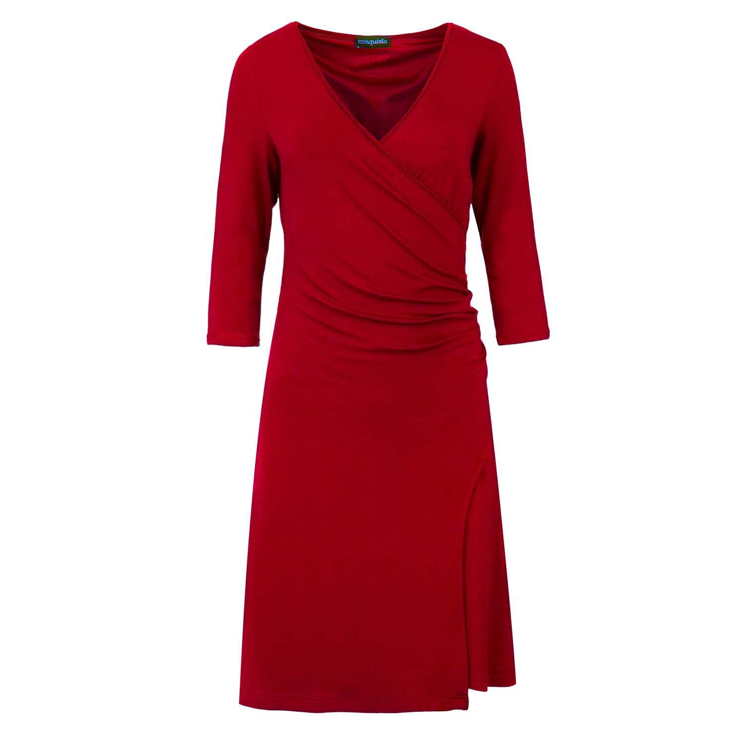 Women’s Red Faux Wrap Dress In Sustainable Fabric XXXL Conquista