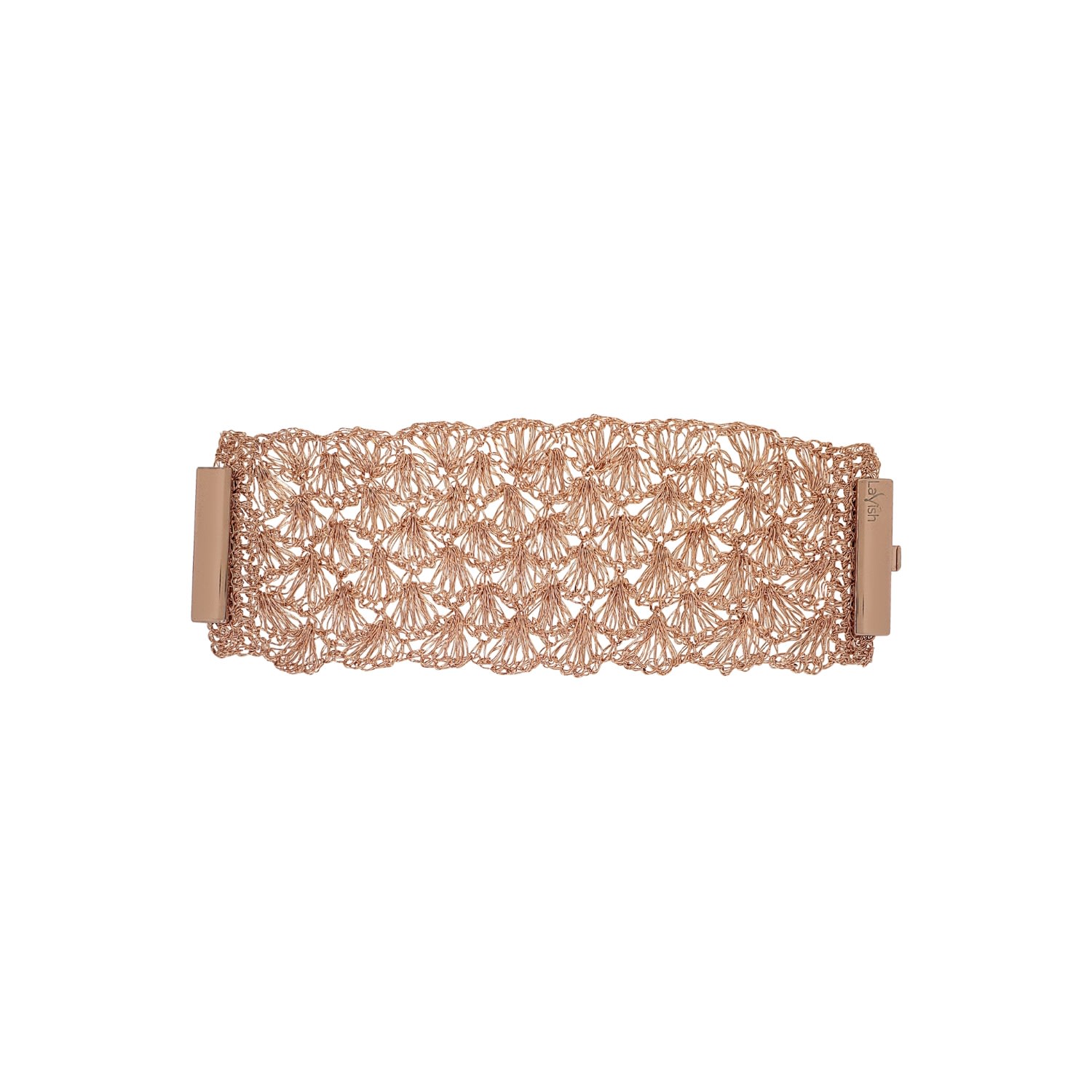Women’s All Rose Gold Shells Maxi Handmade Bracelet Lavish by Tricia Milaneze