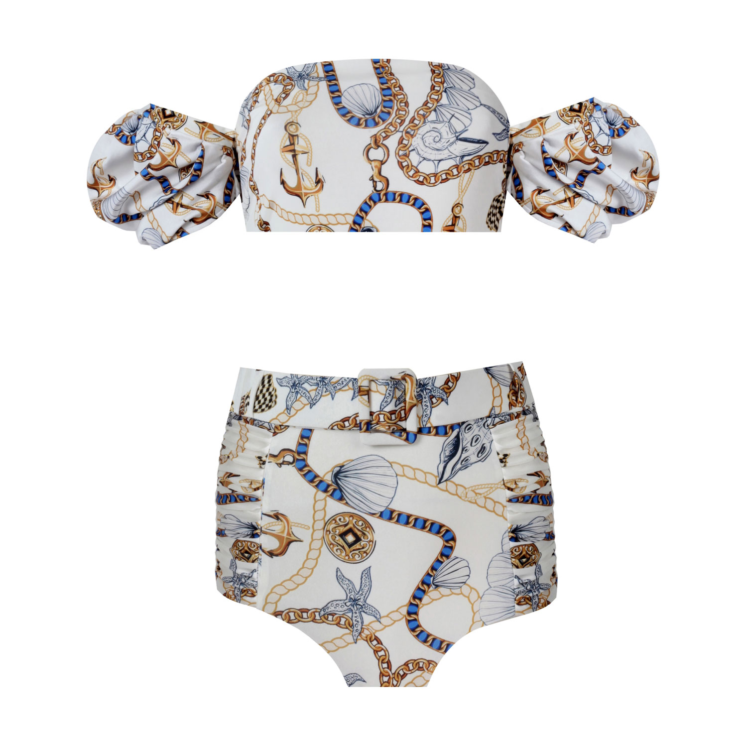 Nur Karaata Women S White Poppy Tropezienne Bikini Modesens