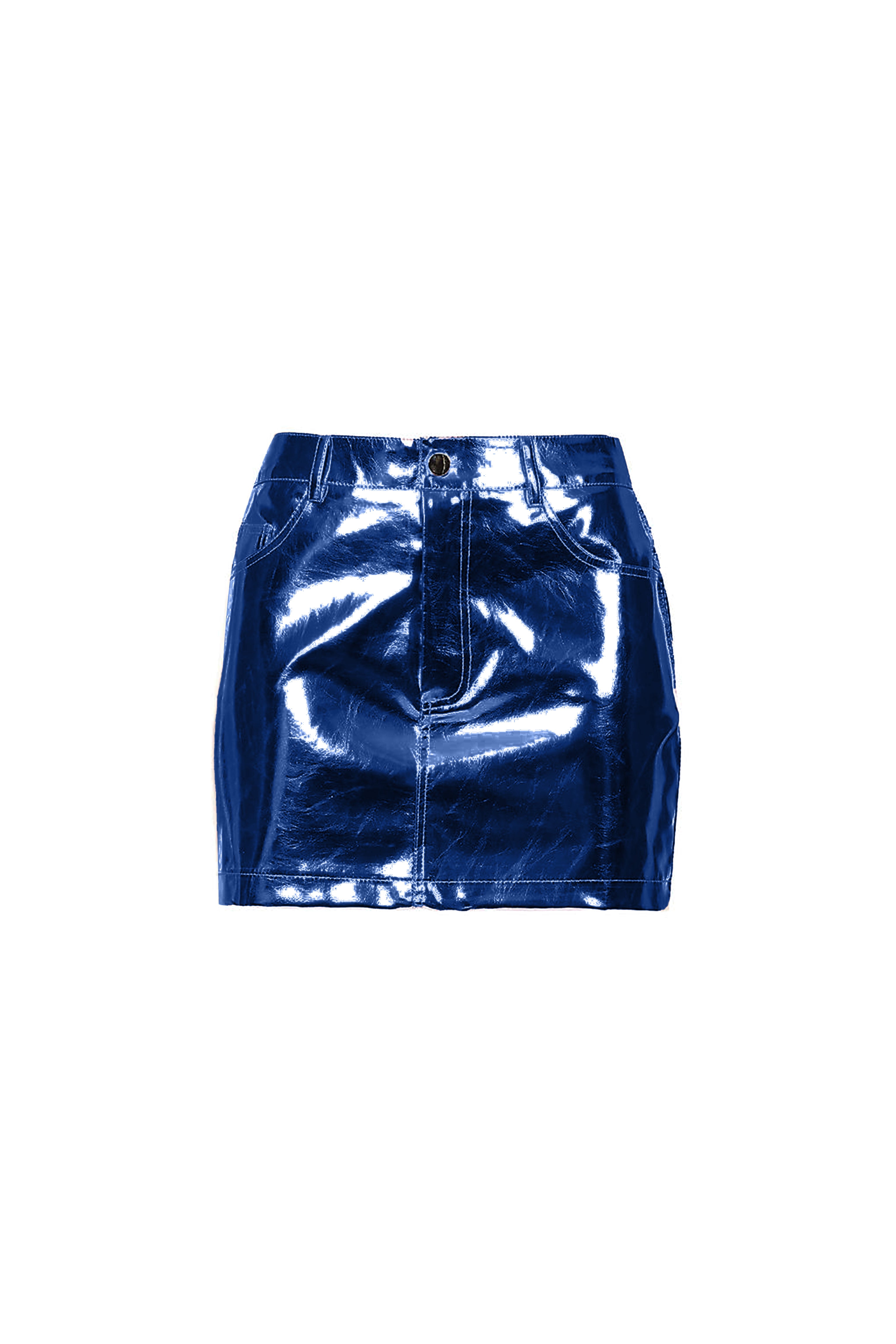 Women’s Milena Cobalt Blue Metallic Mini Skirt Extra Small Amy Lynn