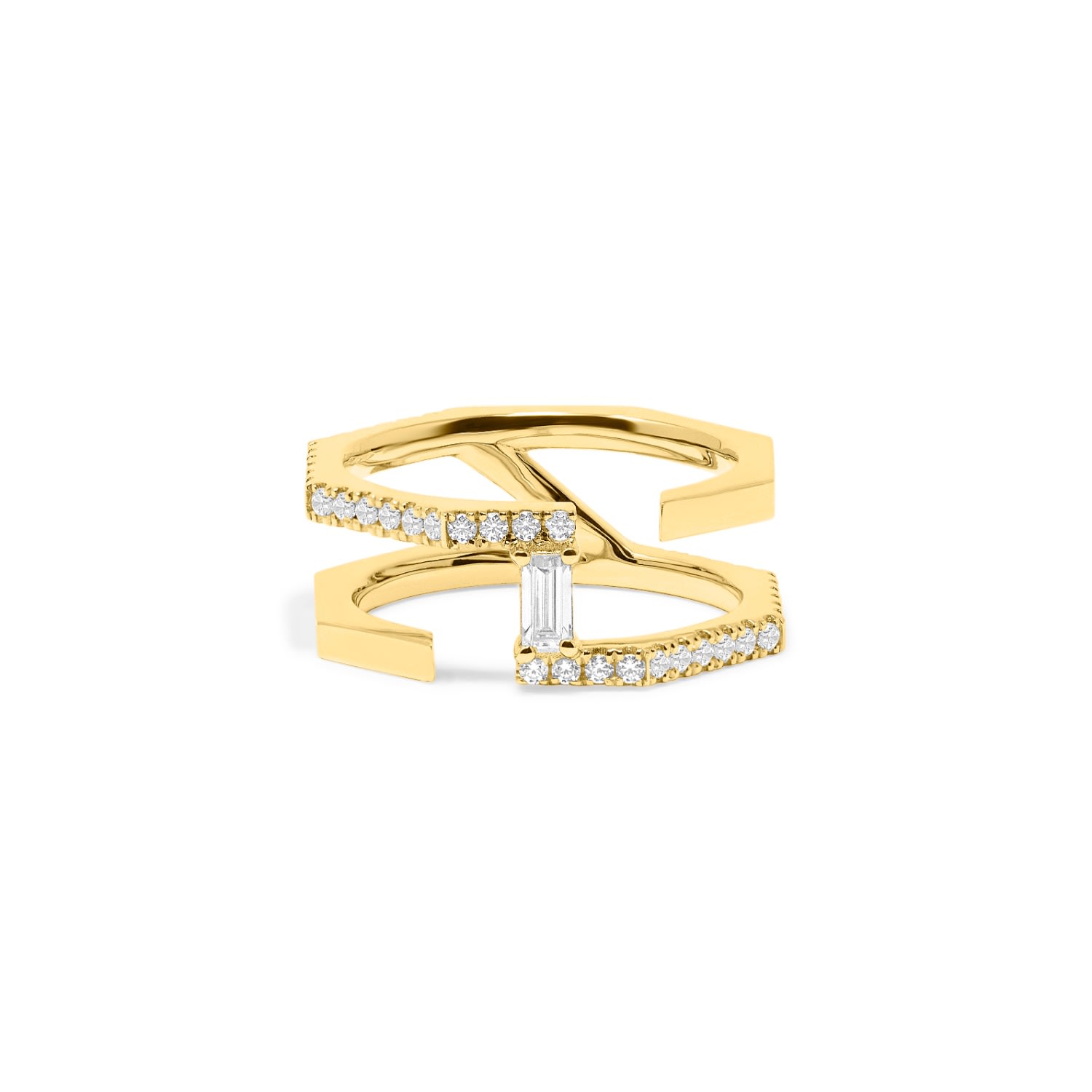 Women’s Nexus Ring - 18K Yellow Gold Vermeil EdxÃº