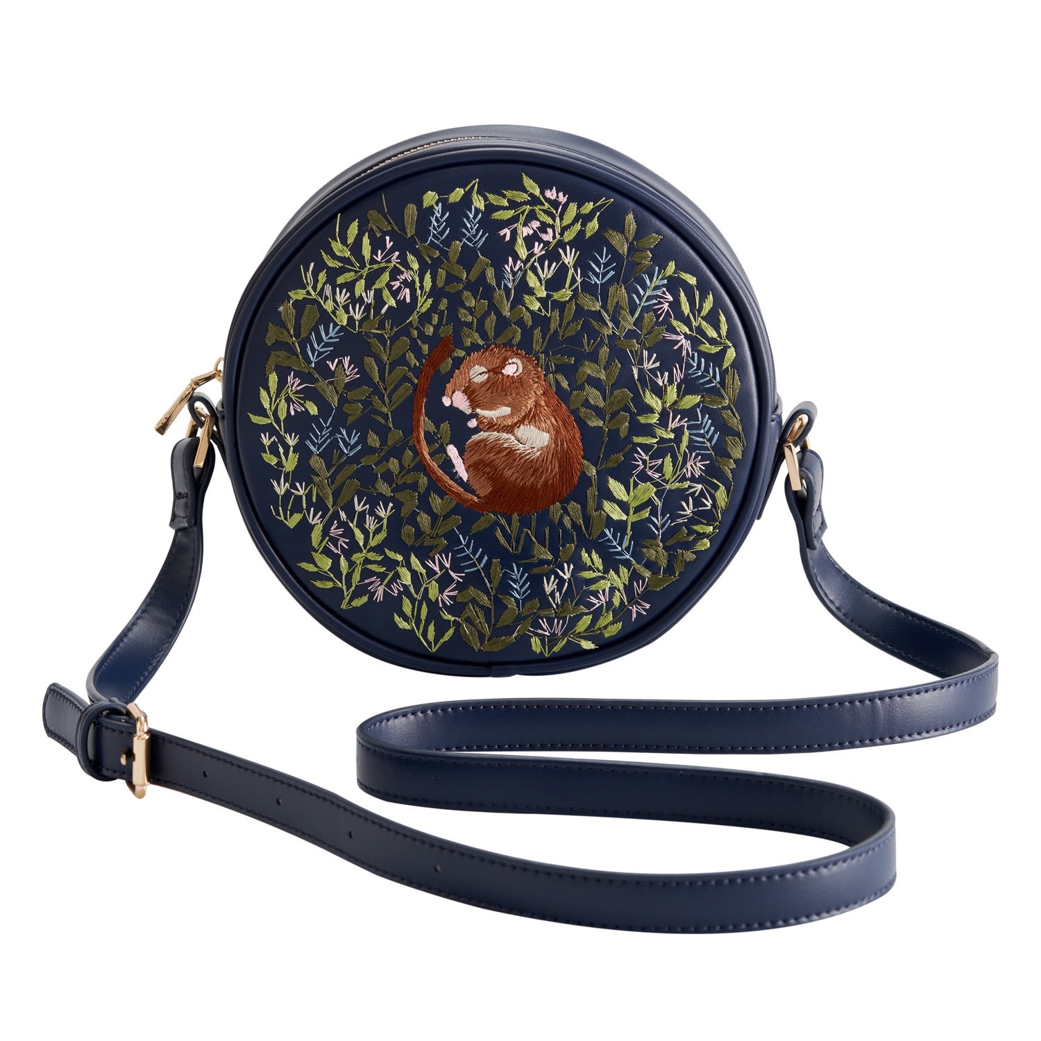 Women’s Blue Fable Chloe Circle Bag Embroidered Dormouse Fable England