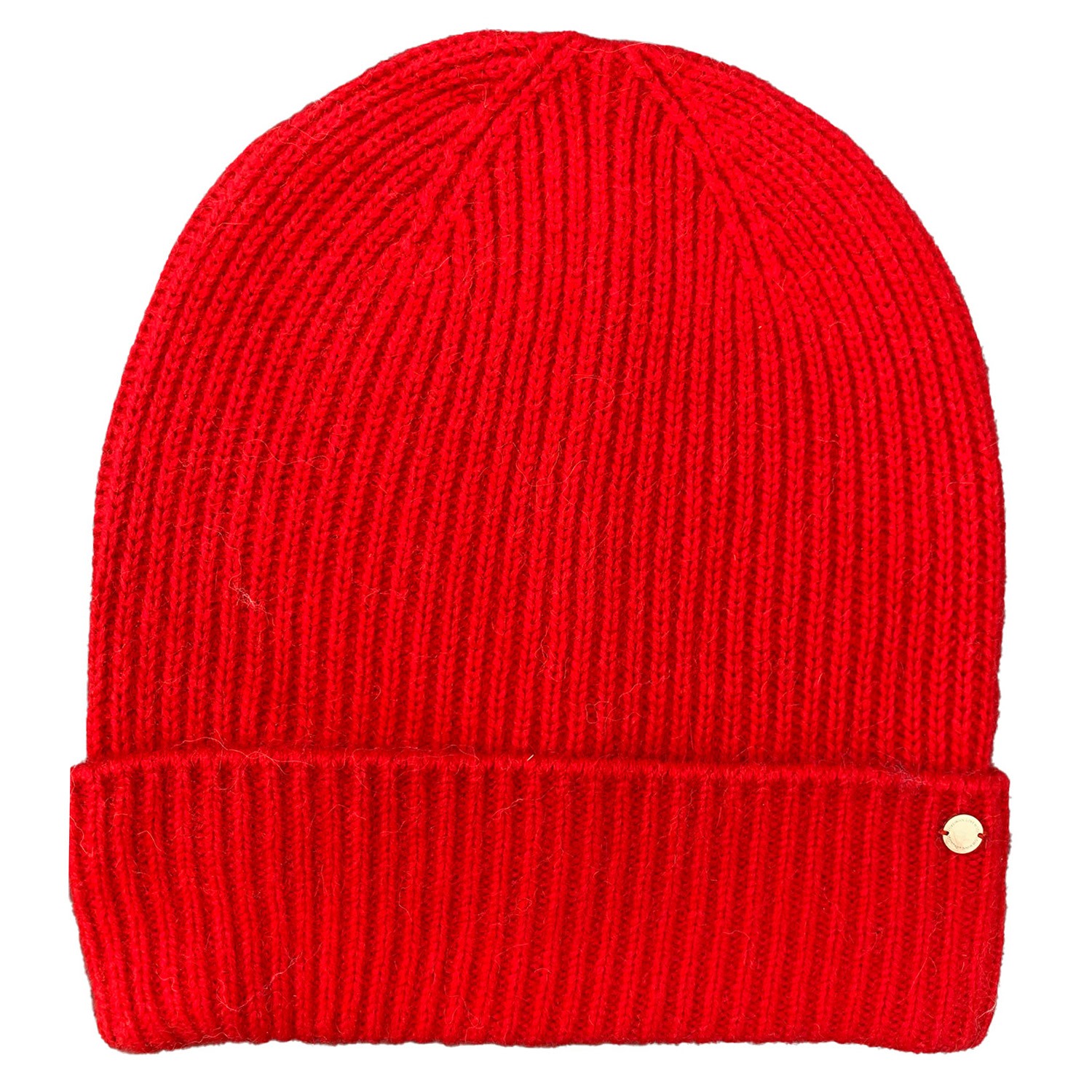 Women’s "Holly" Rib Knitted Cashmere Hat - Red One Size Tirillm