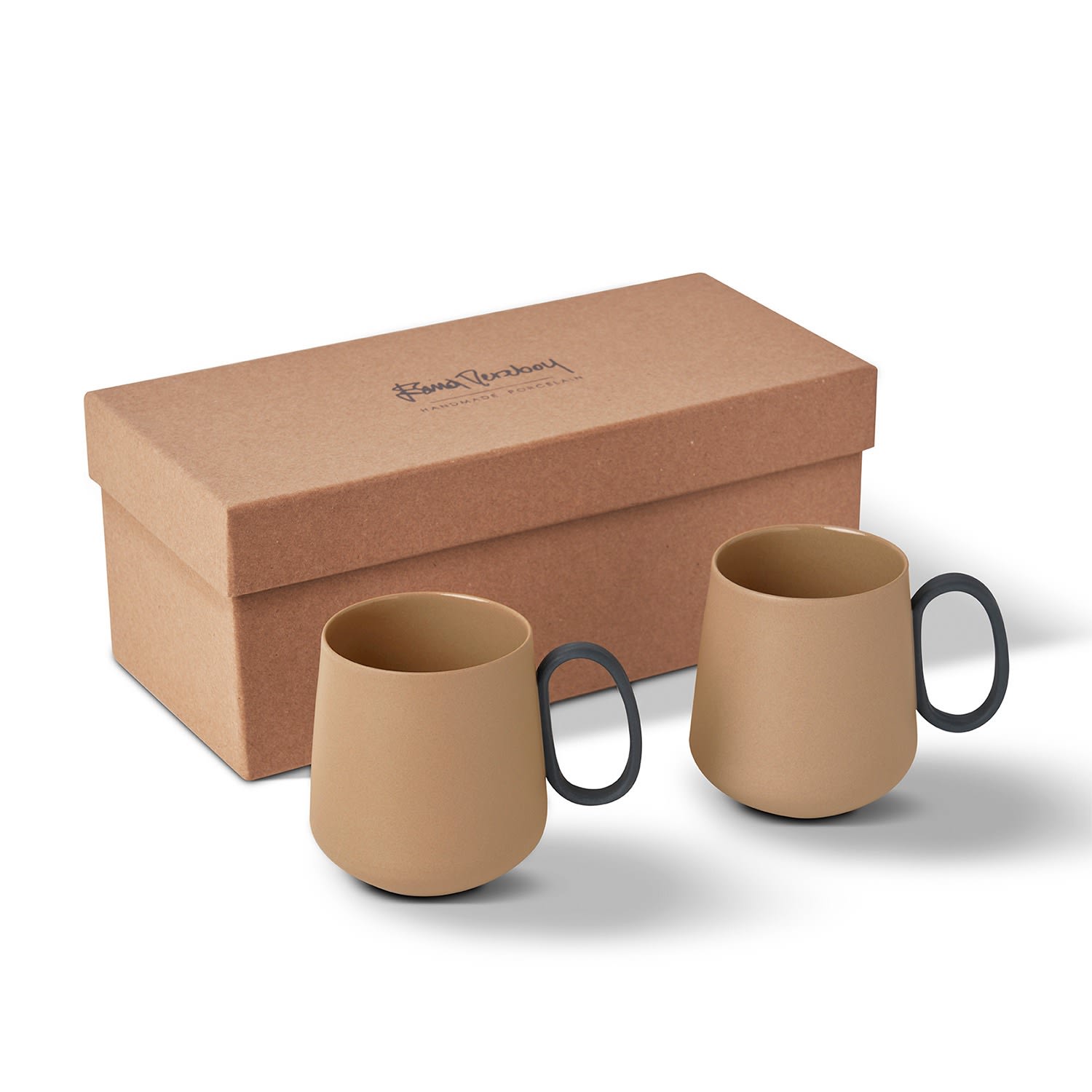 Tube Mug Set Of Two, Straw Colour Esma Dereboy