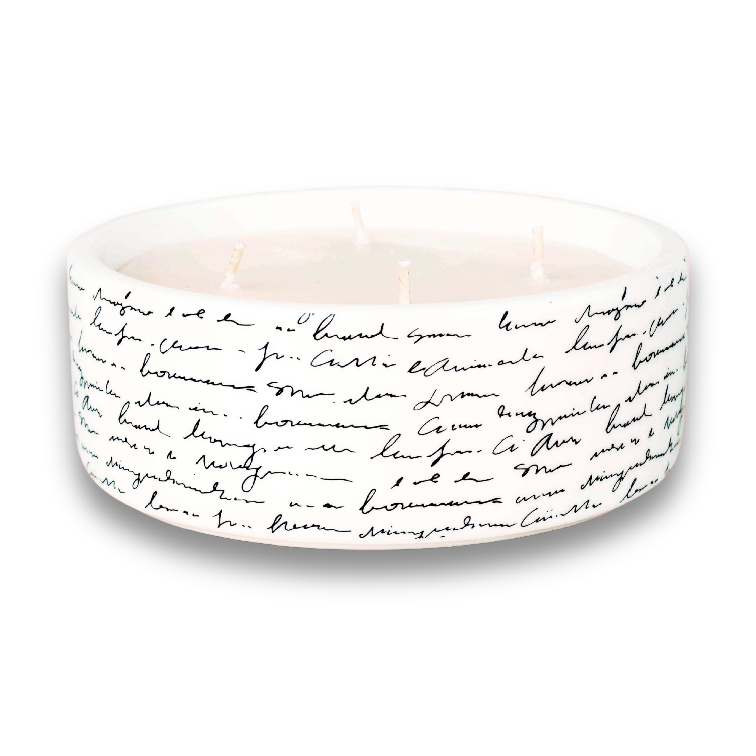 Black / White A Few Words Soy Candle - Patchouli & Vanilla Fragrance Inkrypt London