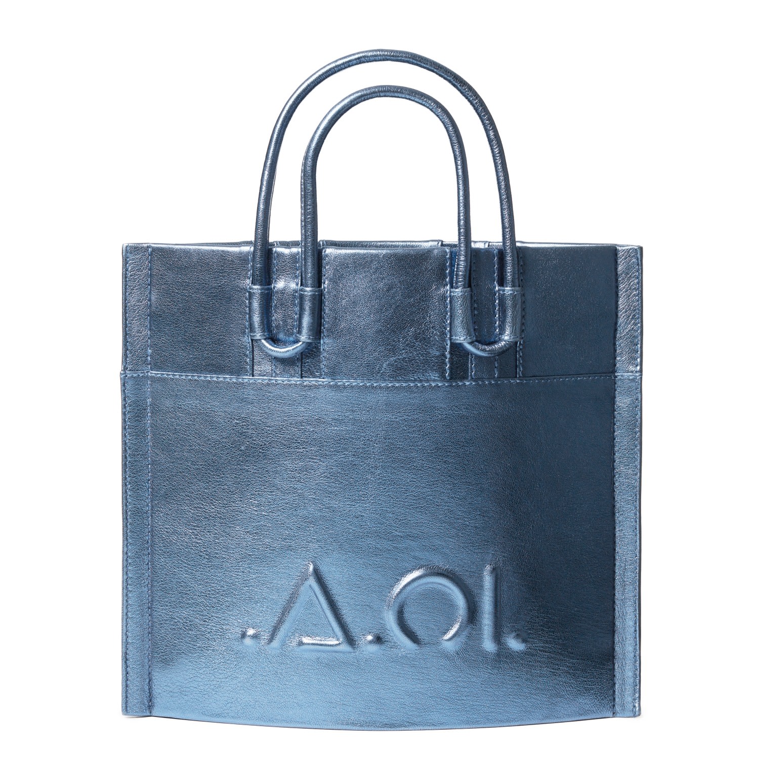 Women’s Glamorous Tote Bag Small - Metallic Blue Vanoir