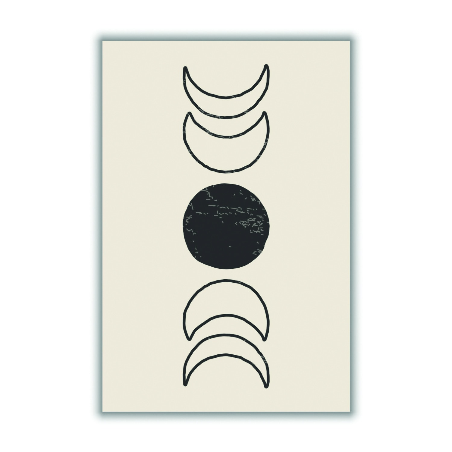 Black Boho Sun And Moon #1 Xxs Stanley Print House