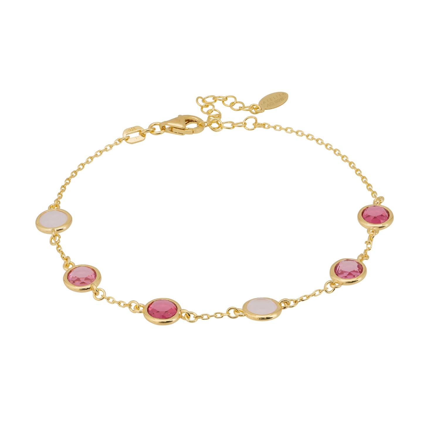 Women’s Pink / Purple / Gold Sardinia Bracelet Gold The Pinks Latelita