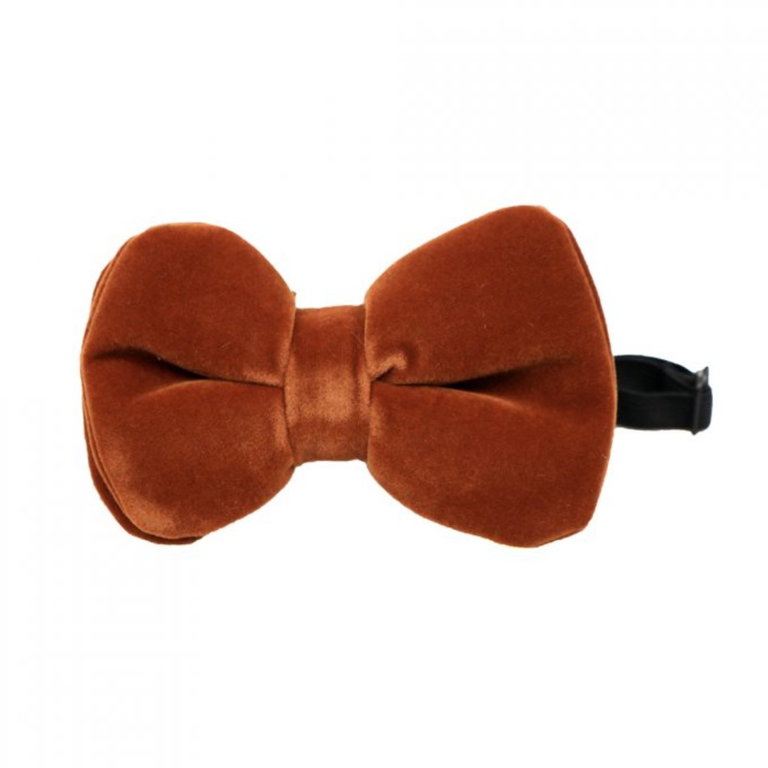 Men’s Velvet Pretied Bow Tie - Brown David Wej