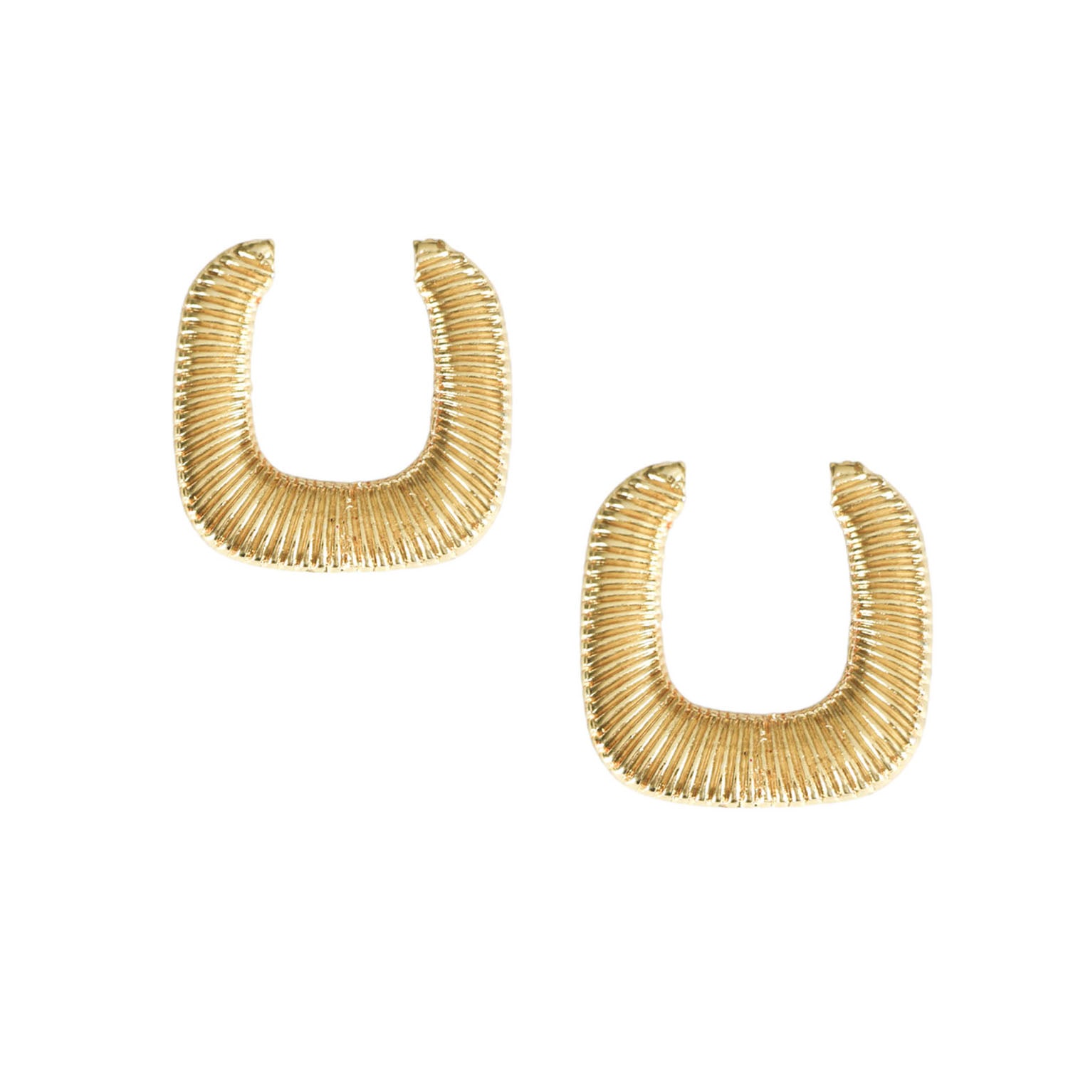 Women’s Keira Gold Textured Earring The Gala