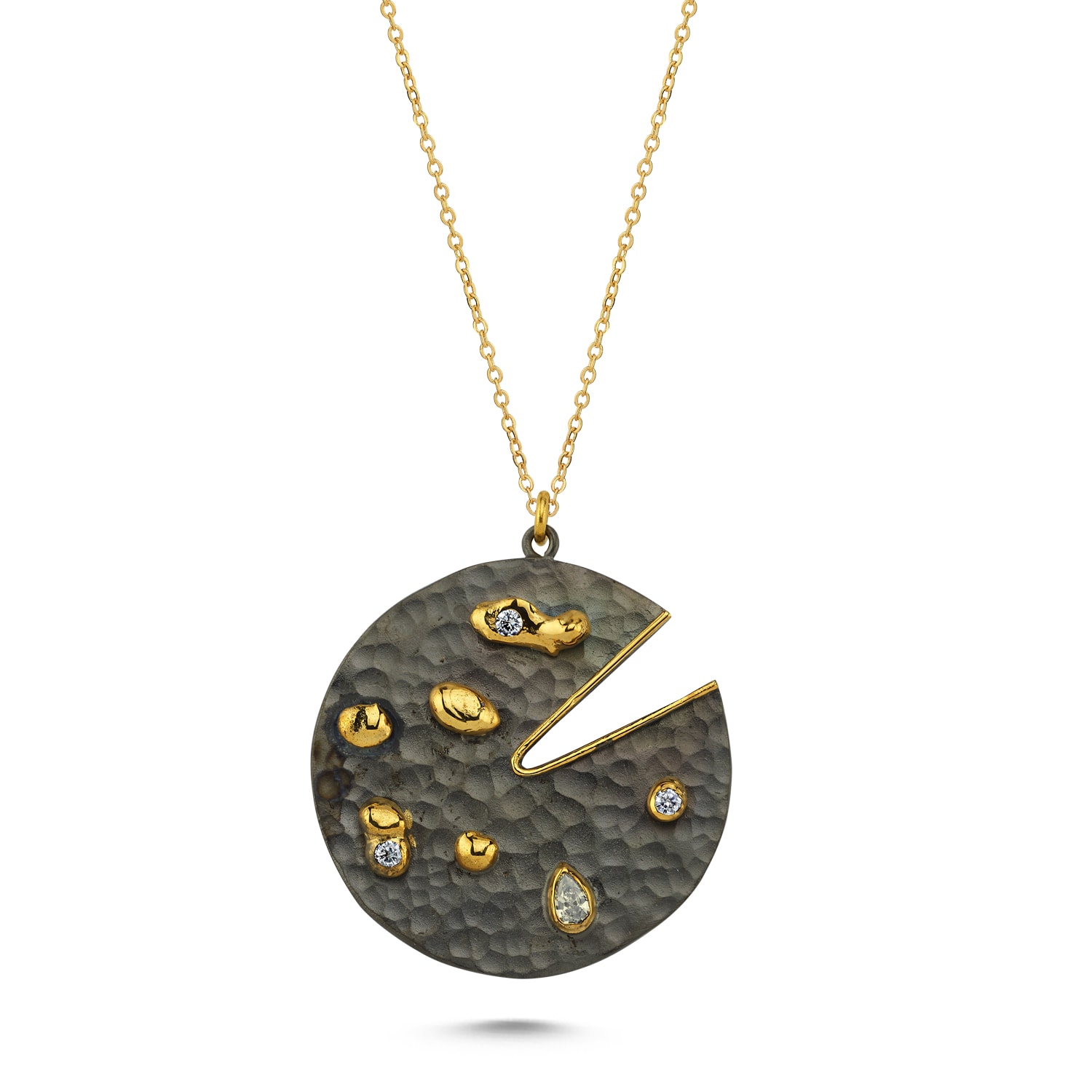 Women’s Gold Moony Necklace Bright Volonte