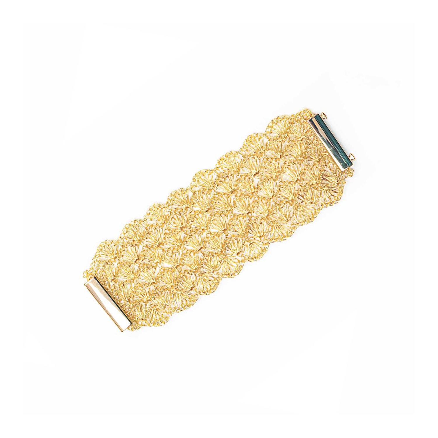 Women’s All Gold Shells Maxi Handmade Bracelet Lavish by Tricia Milaneze