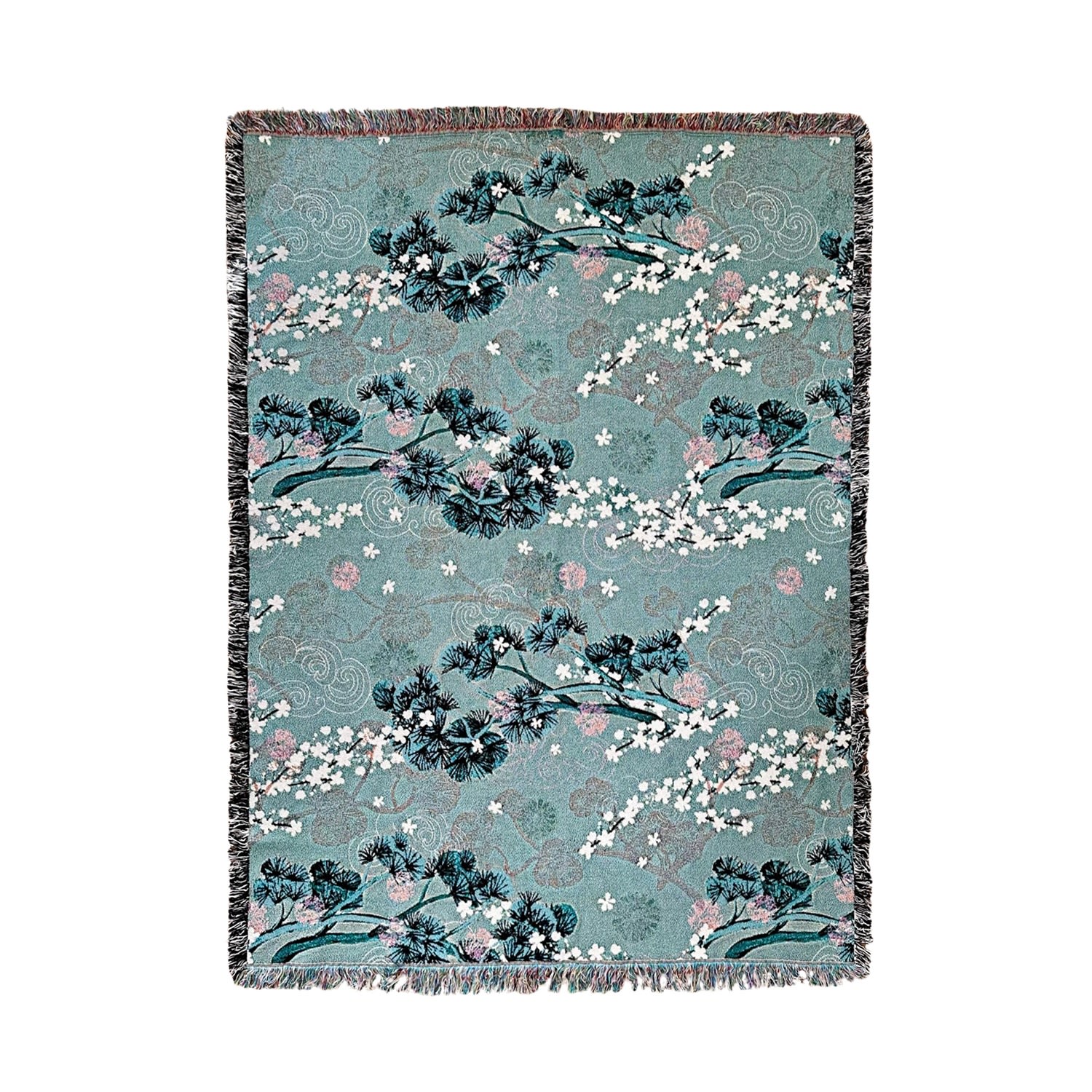 Green Woven Throw - Blossom & Pine Amanda West