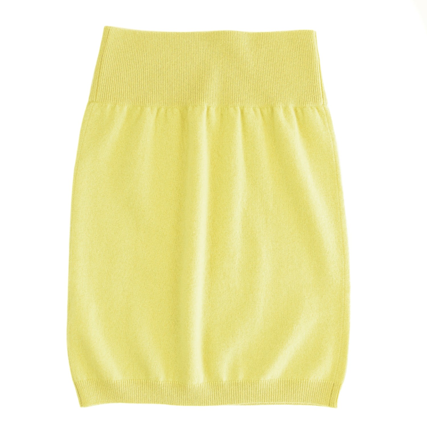 Women’s Yellow / Orange Cashmere Mini Skirt - Chartreuse Small Zenzee