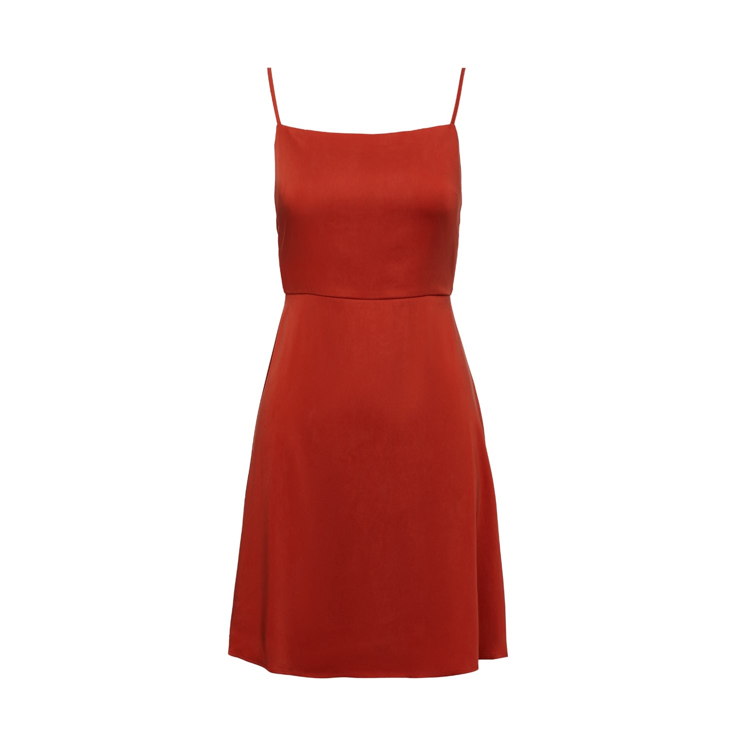 Women’s Red Rayo Dress Rust Medium Duende