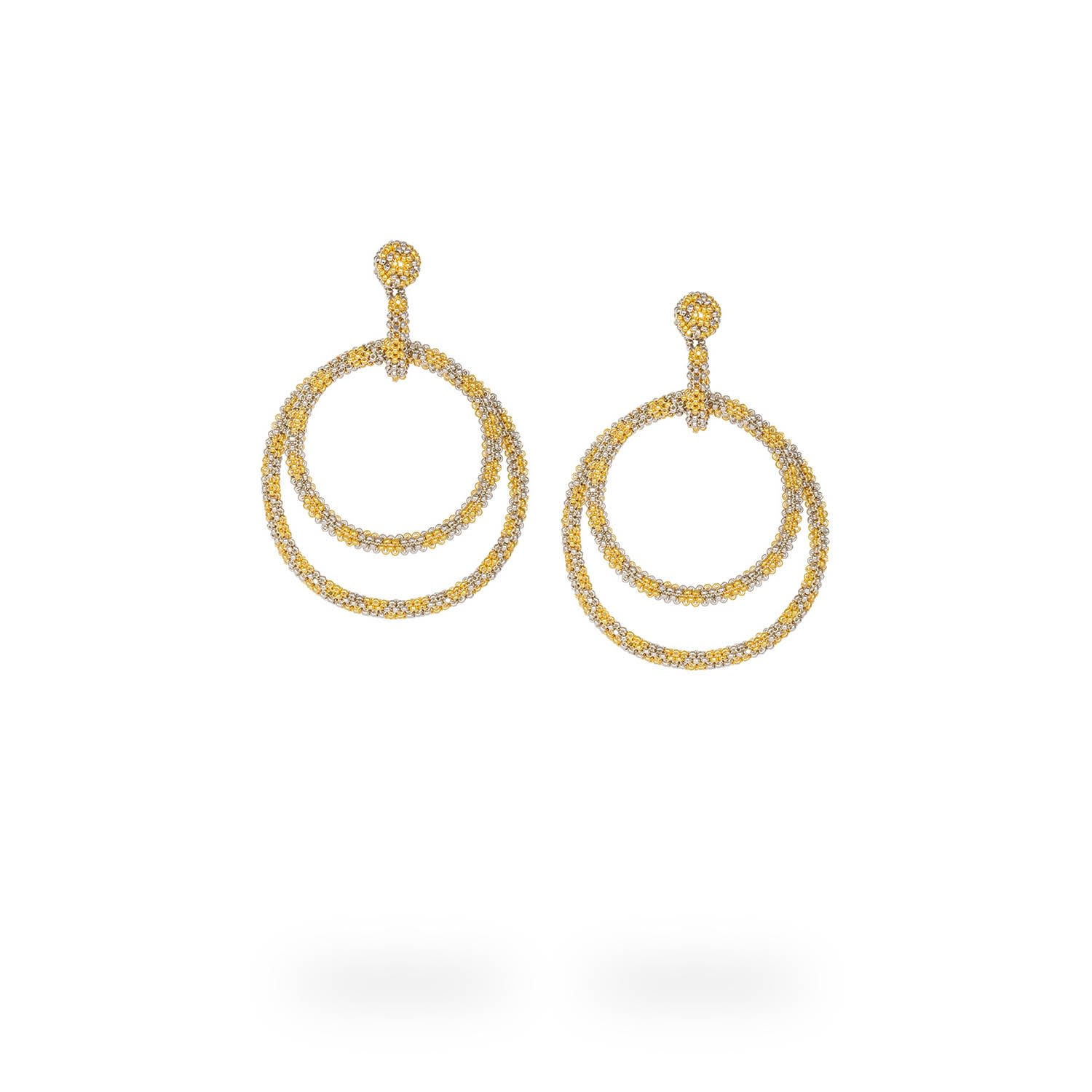 Women’s Multi Hoop Earrings - Gold, Platinum Kuu