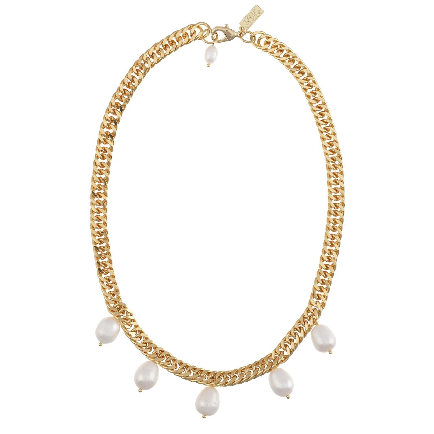 Women’s Gold Palm Beach Pearl Necklace Talis Chains