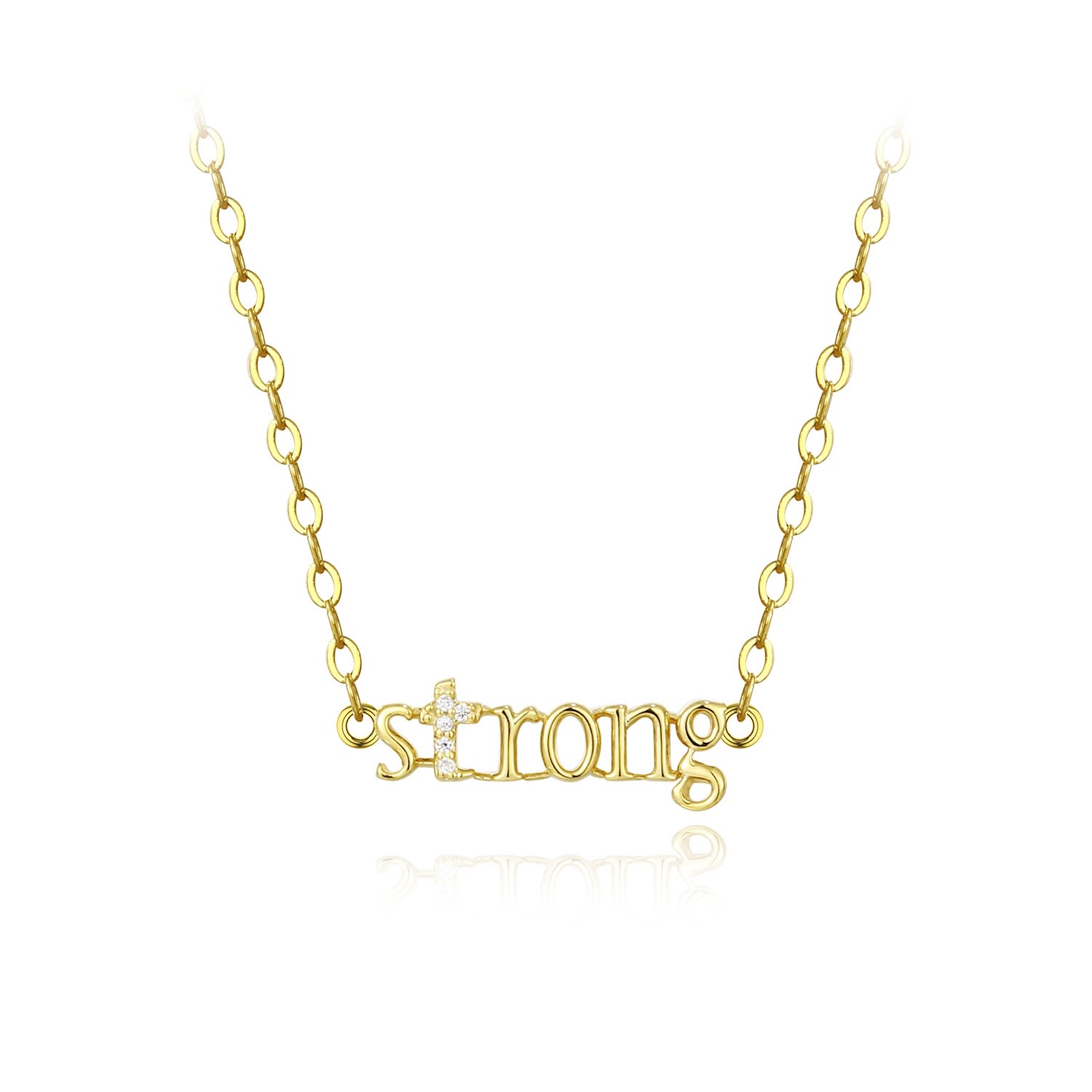 Women’s Gold Strong Is Who You Are Necklace Kathryn New York