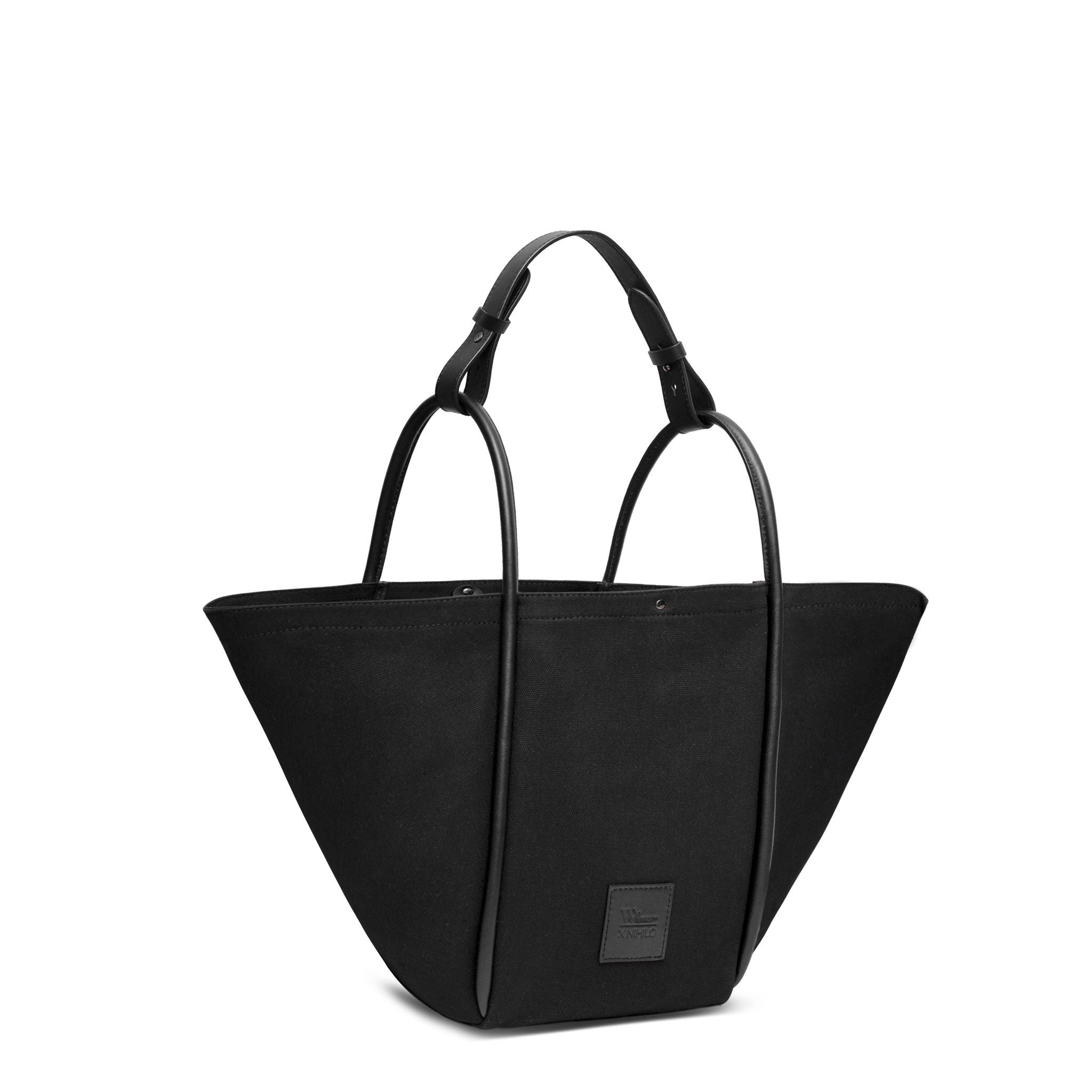 Women’s Fifth Avenue Tote Shoulder Bag Black Canvas & Leather One Size West 14Th