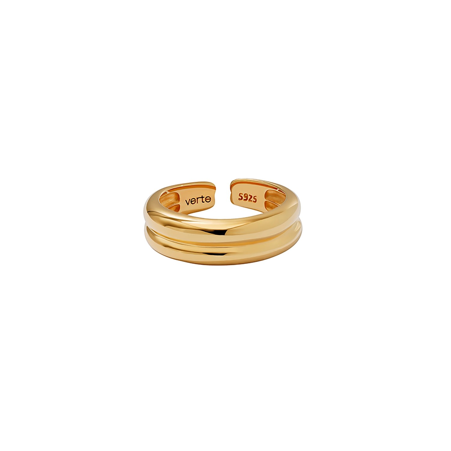 Women’s 925 Silver Bon Ring - Gold Verte