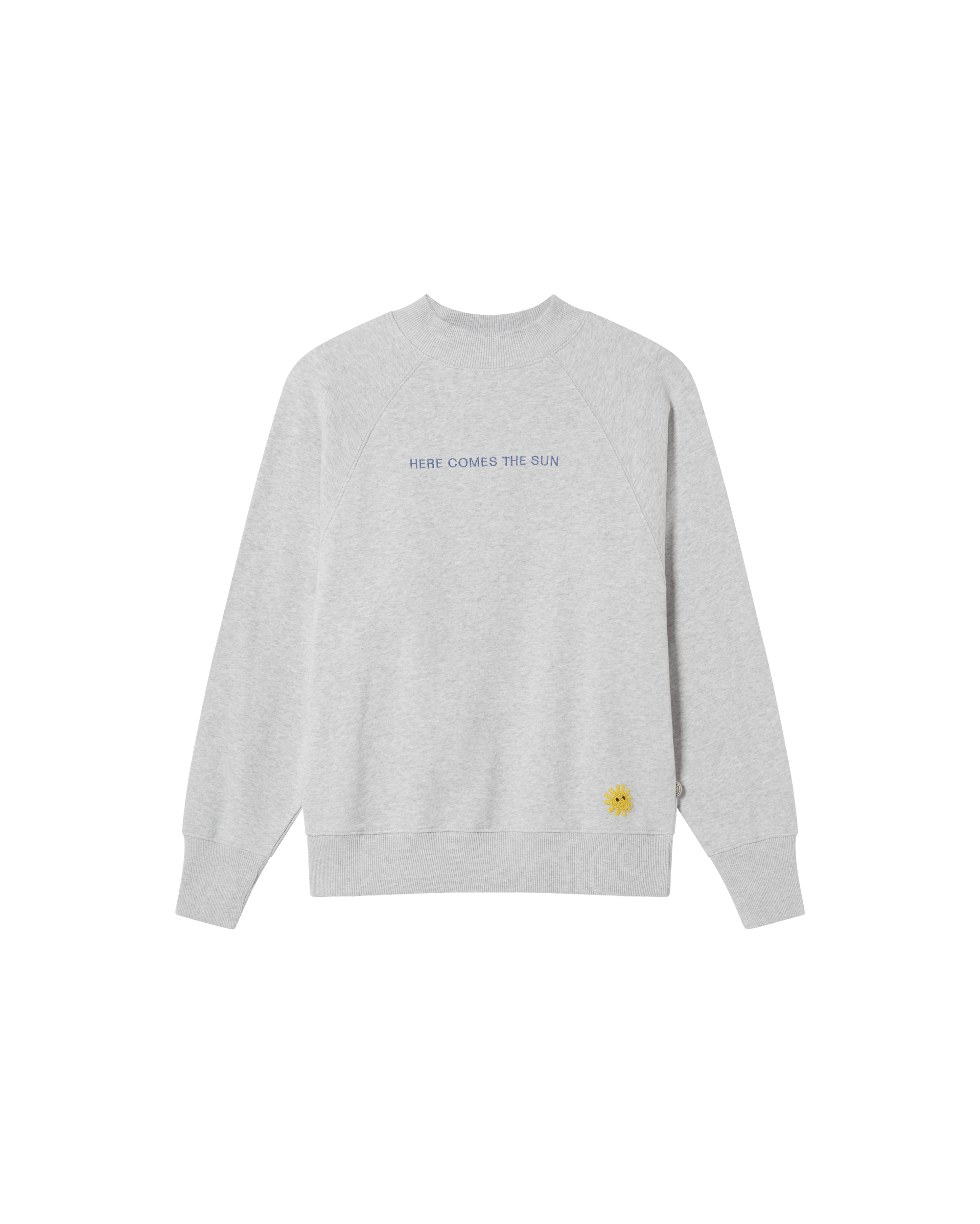 Women’s Grey Here Comes The Sun Sweatshirt Extra Small Thinking Mu